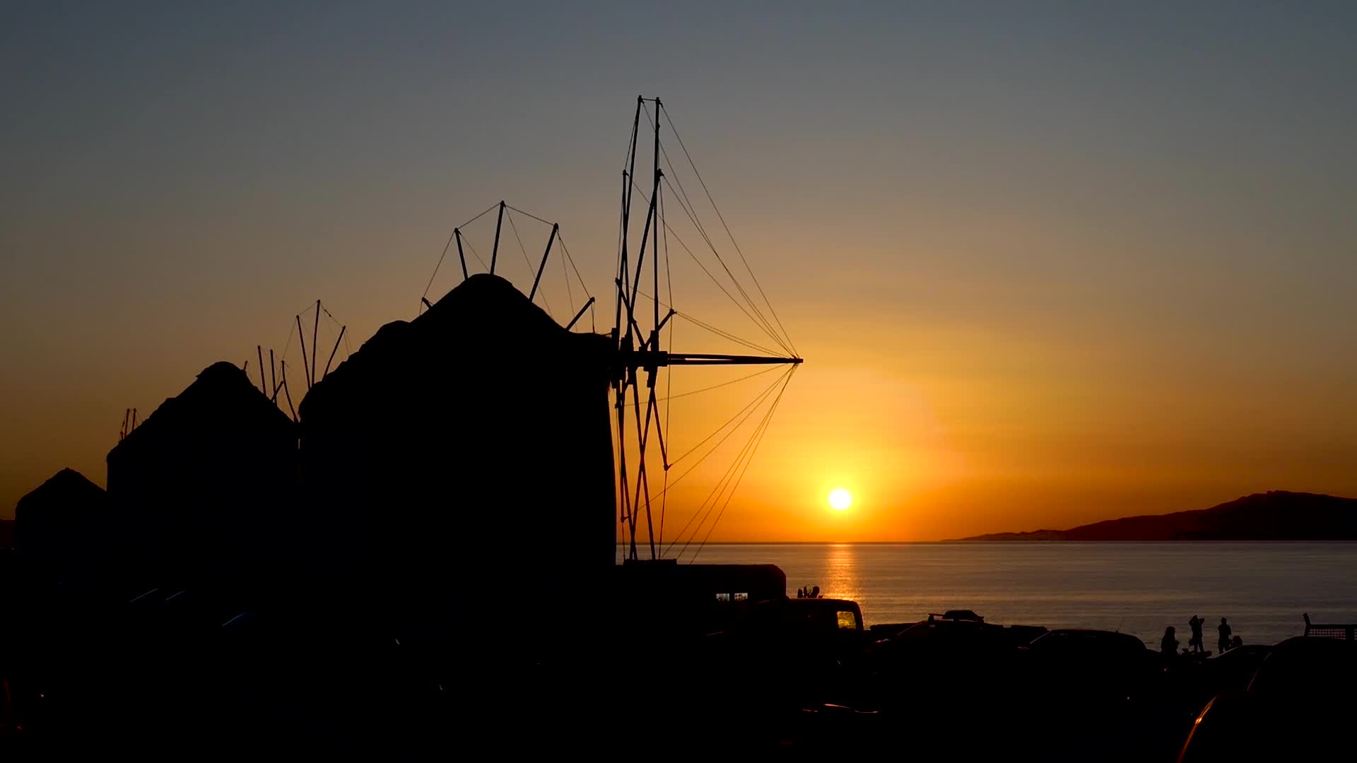 Dreamy Sunset In Mykonos Island In Greece