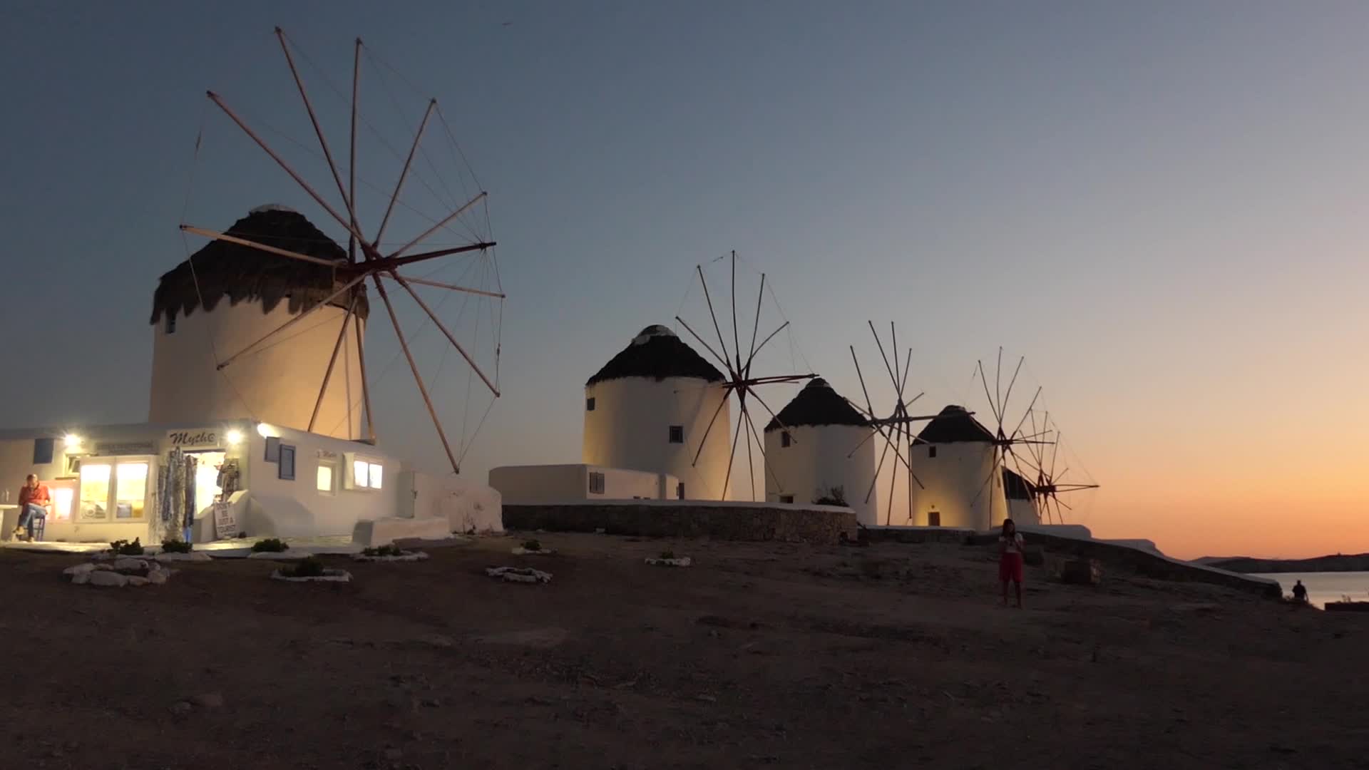 Dreamy Sunset In Mykonos Island In Greece