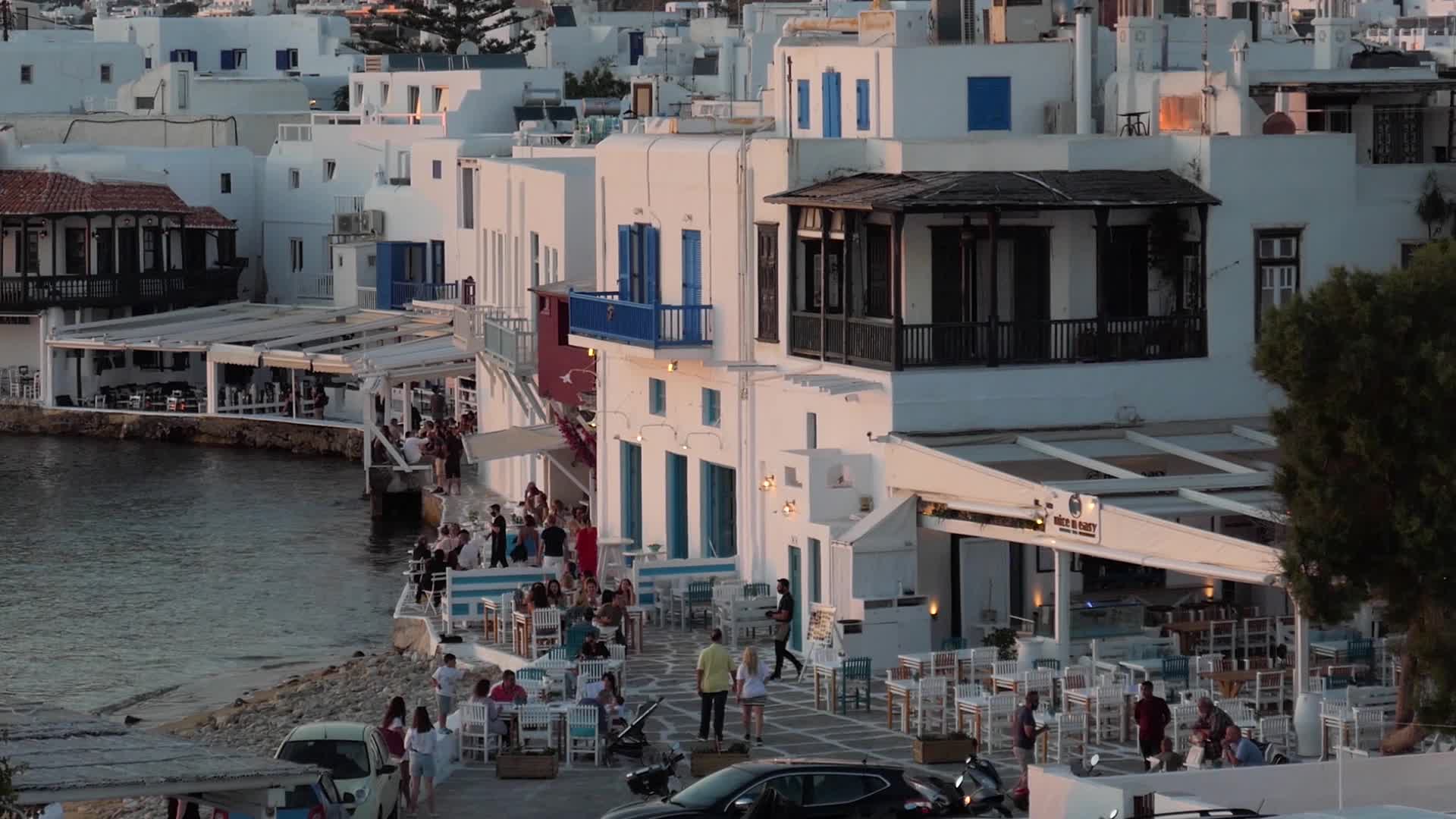 Dreamy Sunset In Mykonos Island In Greece