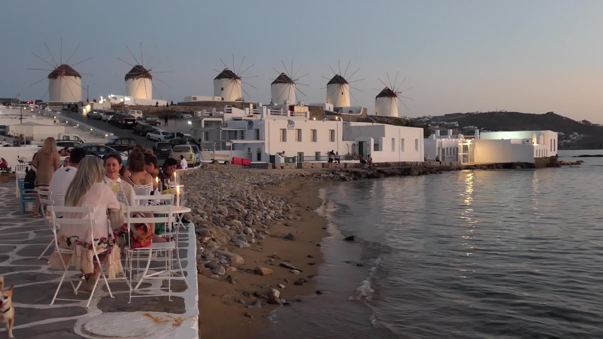 Dreamy Sunset In Mykonos Island In Greece