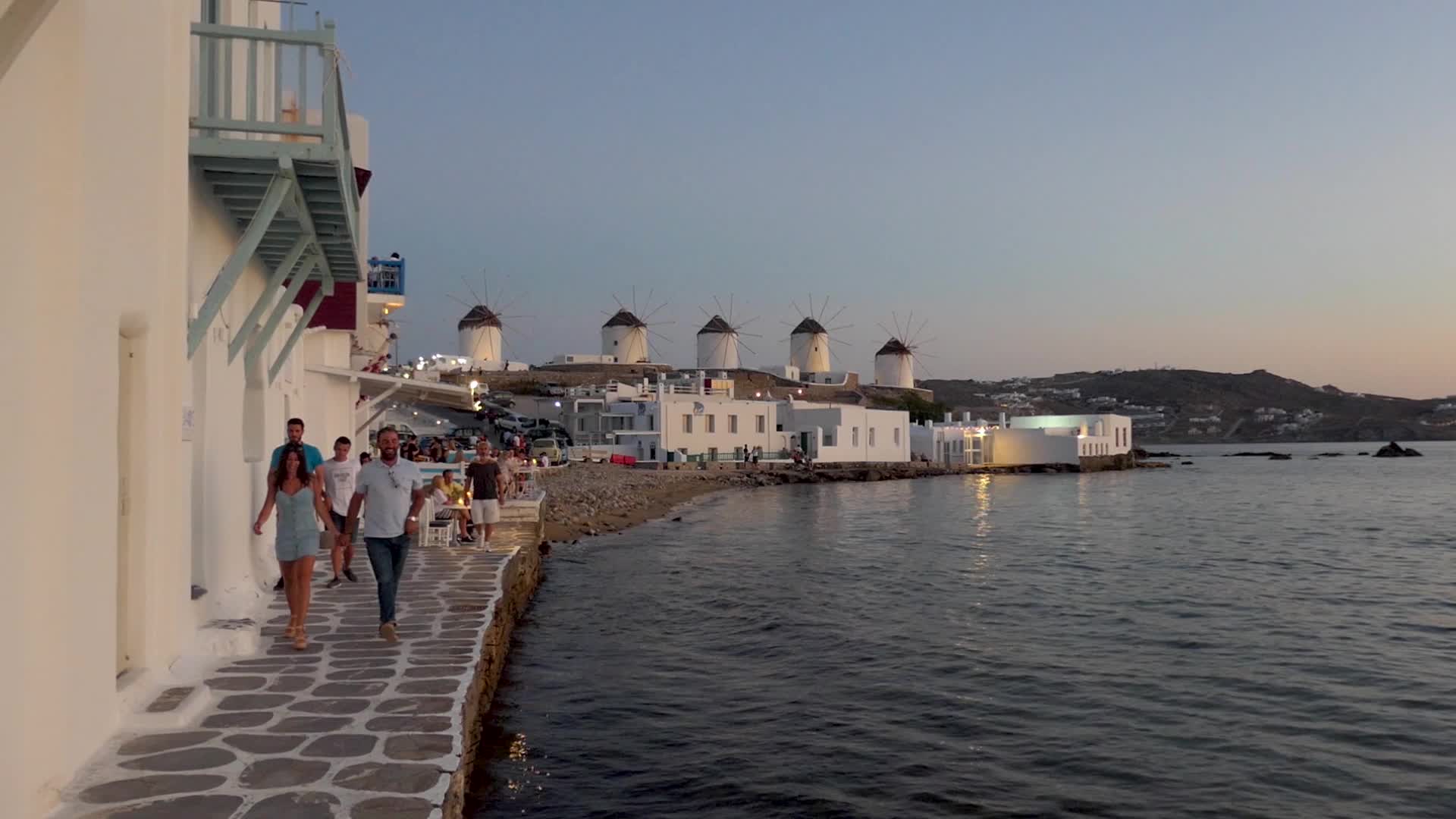 Dreamy Sunset In Mykonos Island In Greece