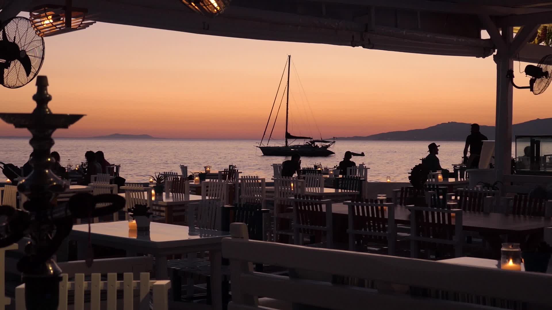 Dreamy Sunset In Mykonos Island In Greece