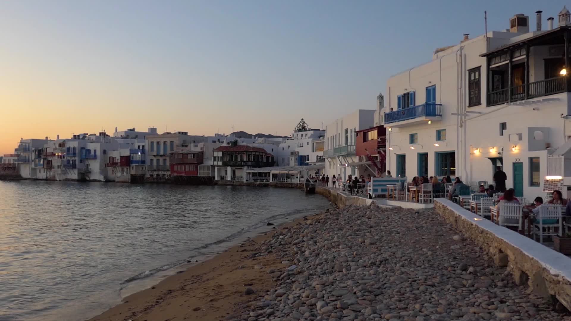 Dreamy Sunset In Mykonos Island In Greece