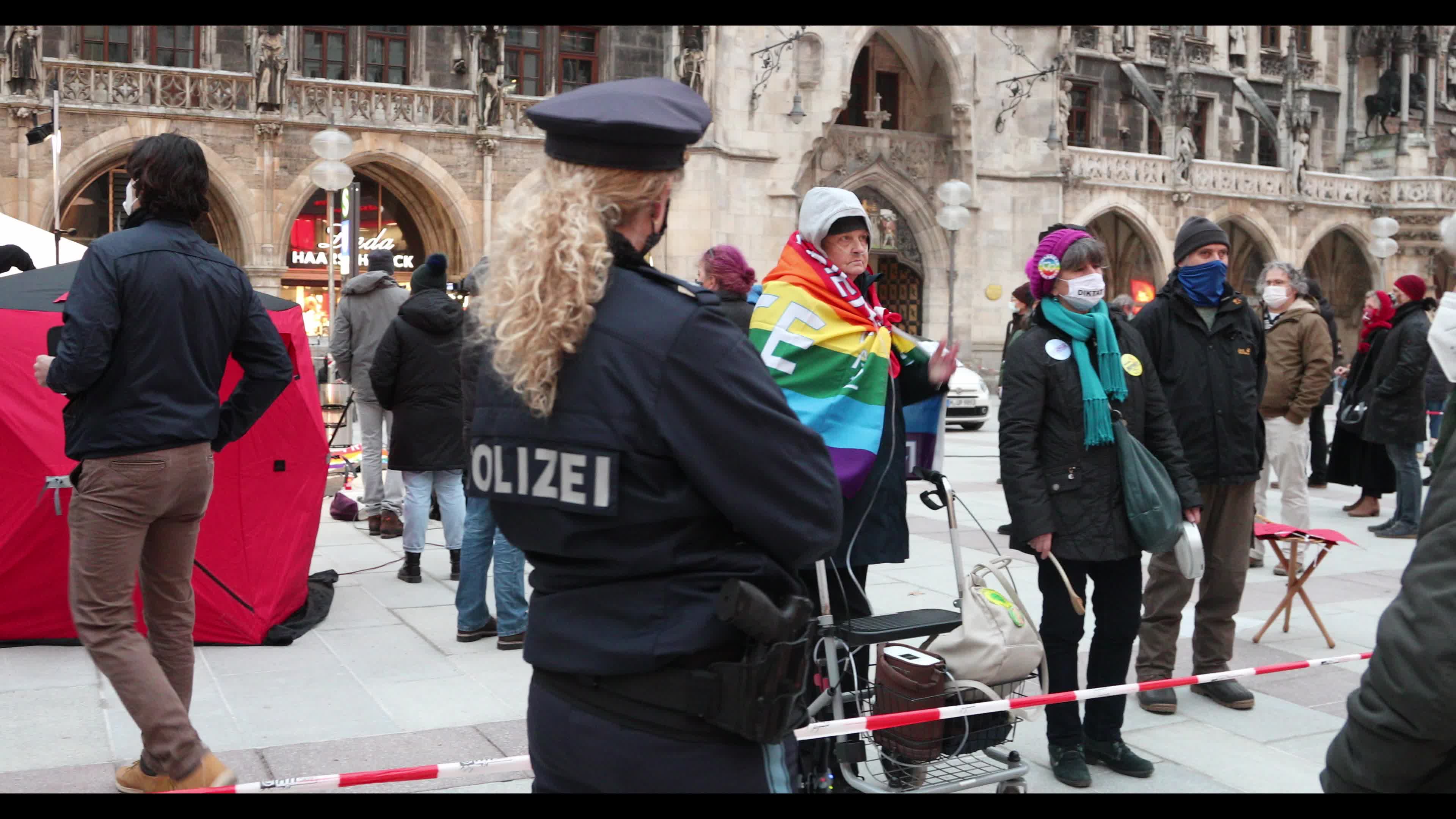 Protest In Munich against Covid-19 restrictions