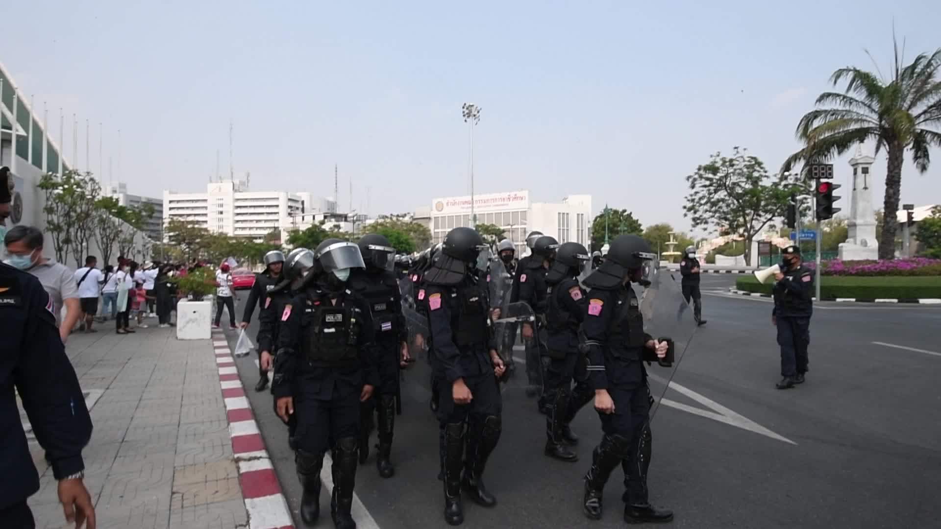 Myanmar residents in Bangkok protest against military coup in Myanmar