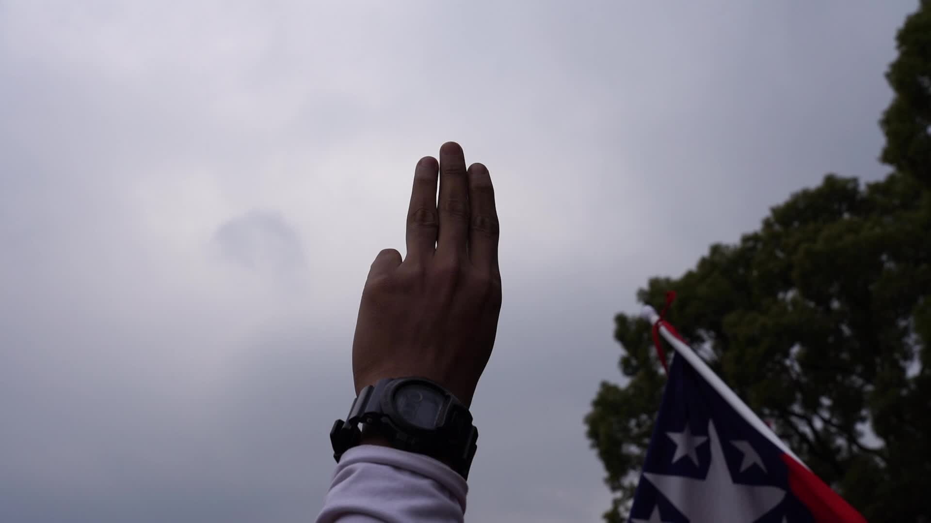 Myanmar residents in Japan protest against military coup