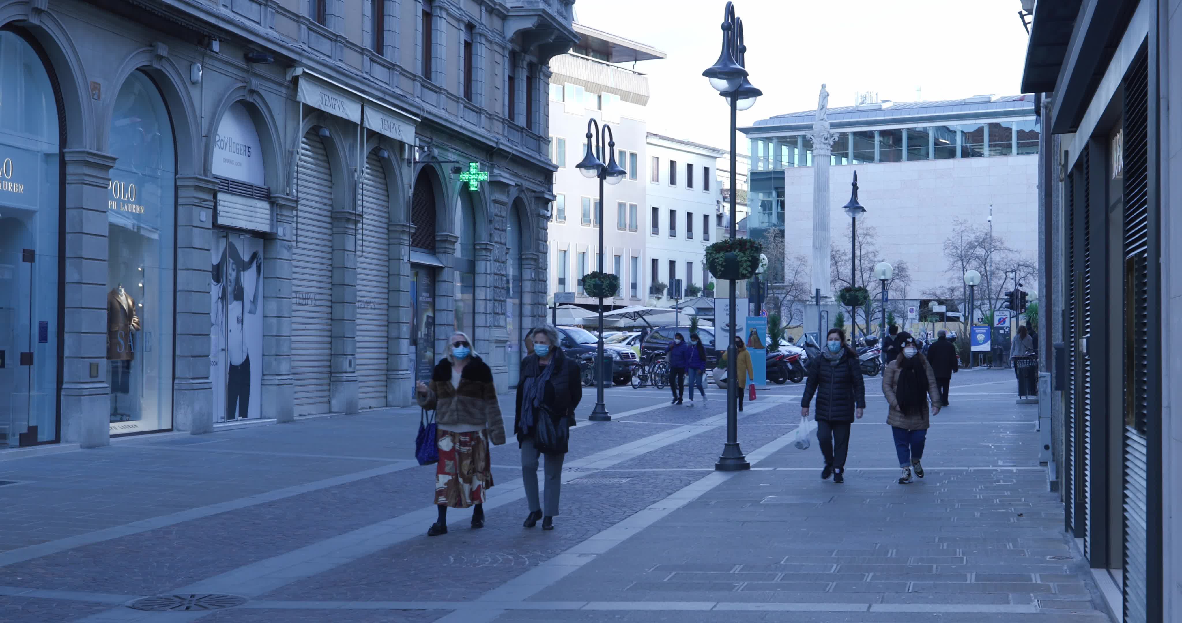 Daily life amid the Covid-19 pandemic in Padua, Italy