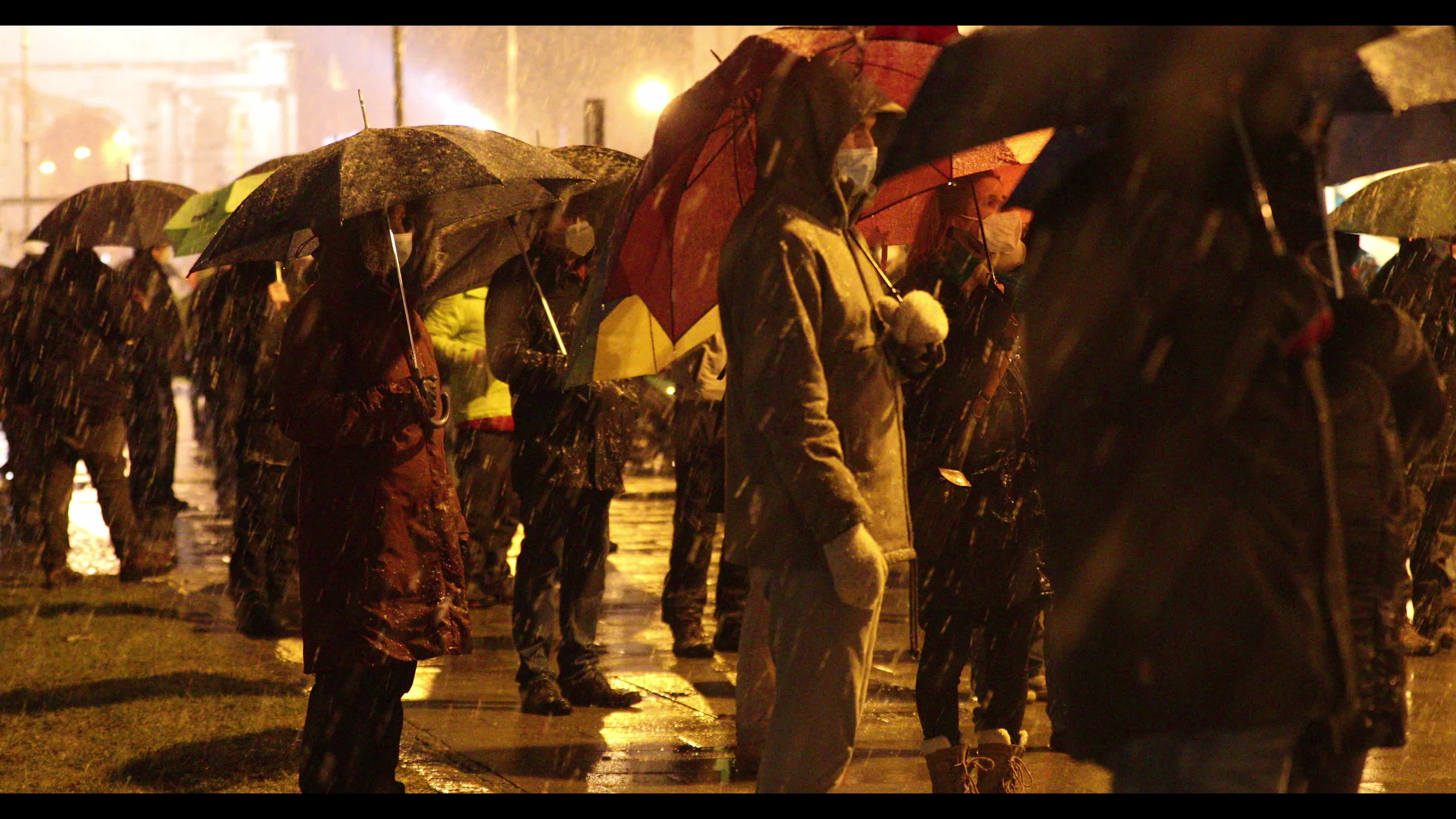Hundreds protest against the Covid-19 restrictions in Munich