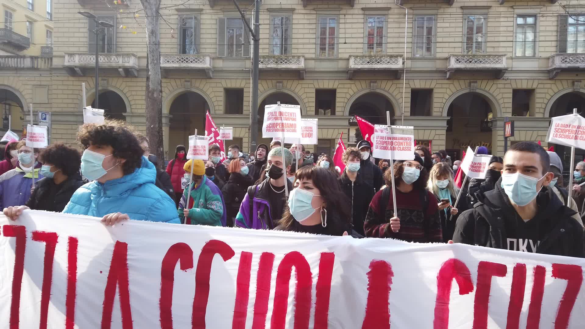 National general strike against italian government policies