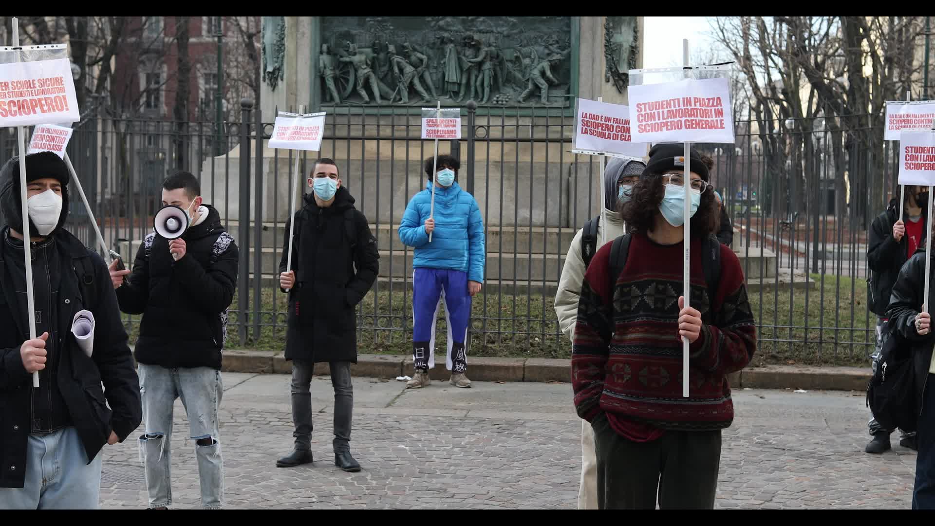 National general strike against italian government policies