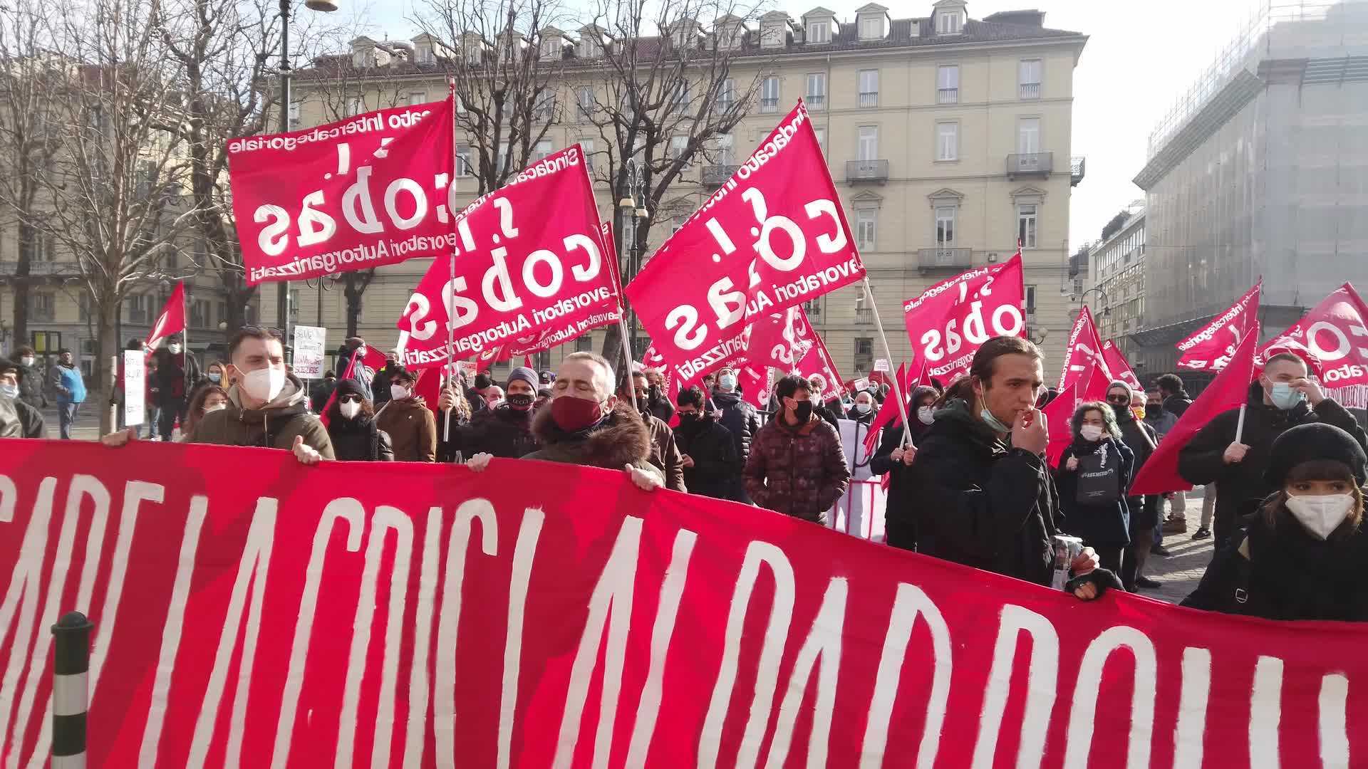 National general strike against italian government policies