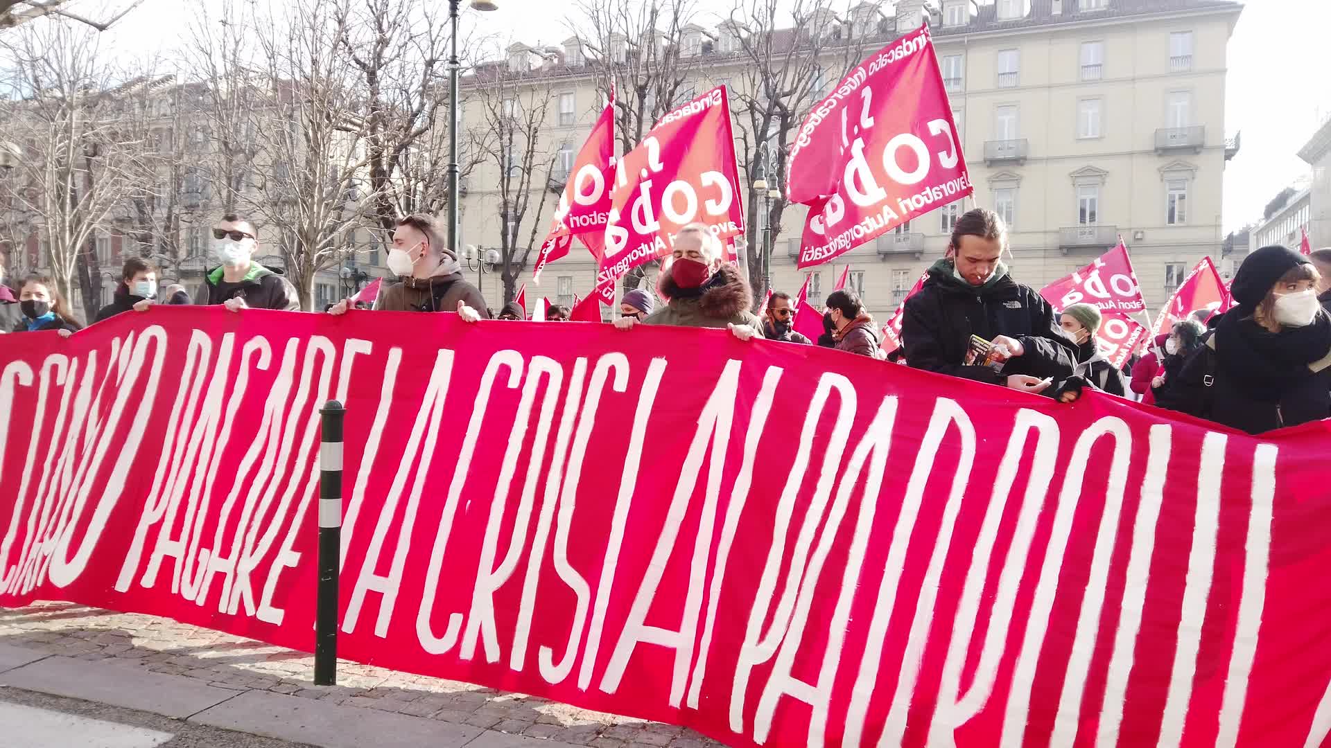 National general strike against italian government policies