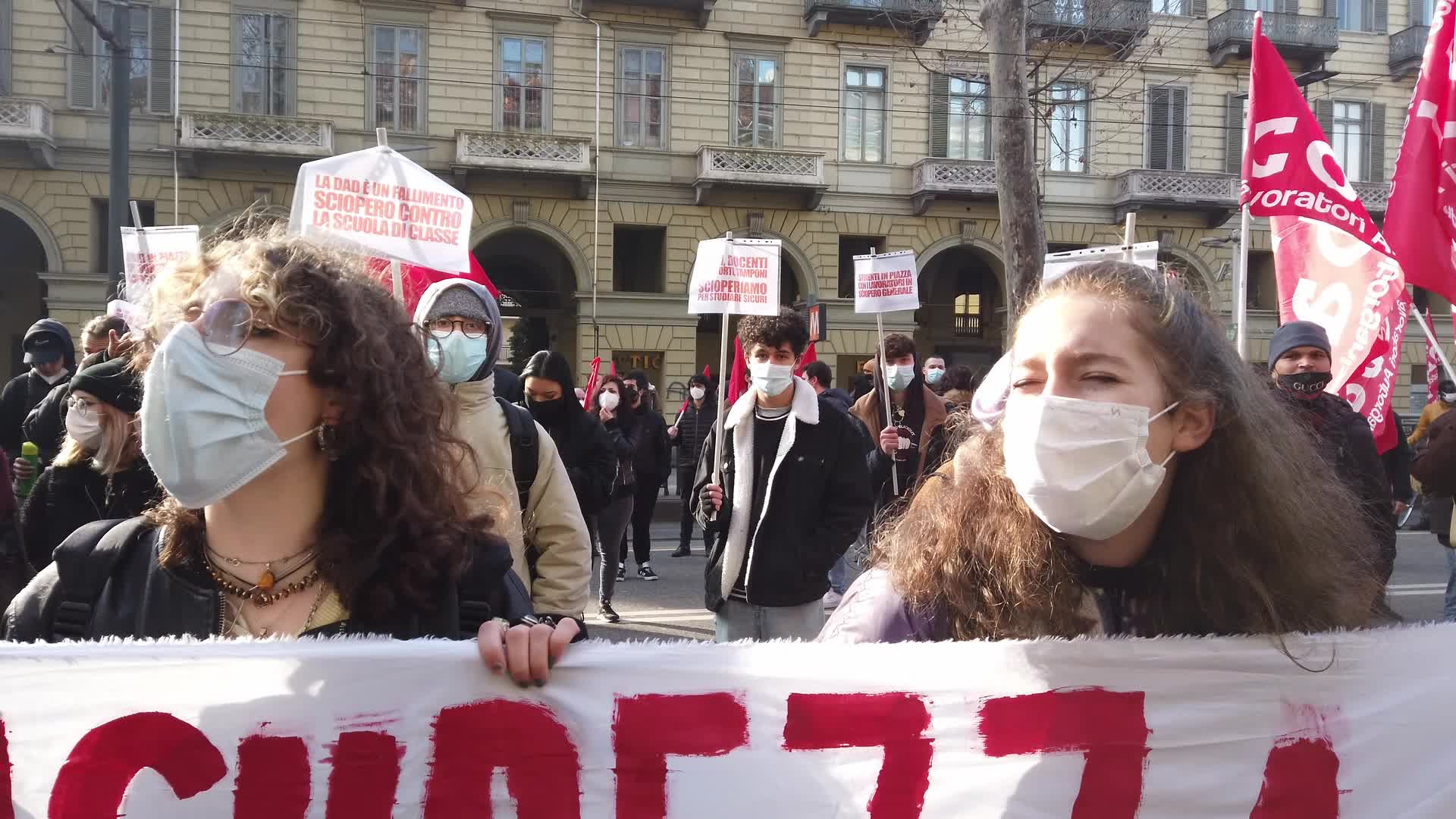 National general strike against italian government policies