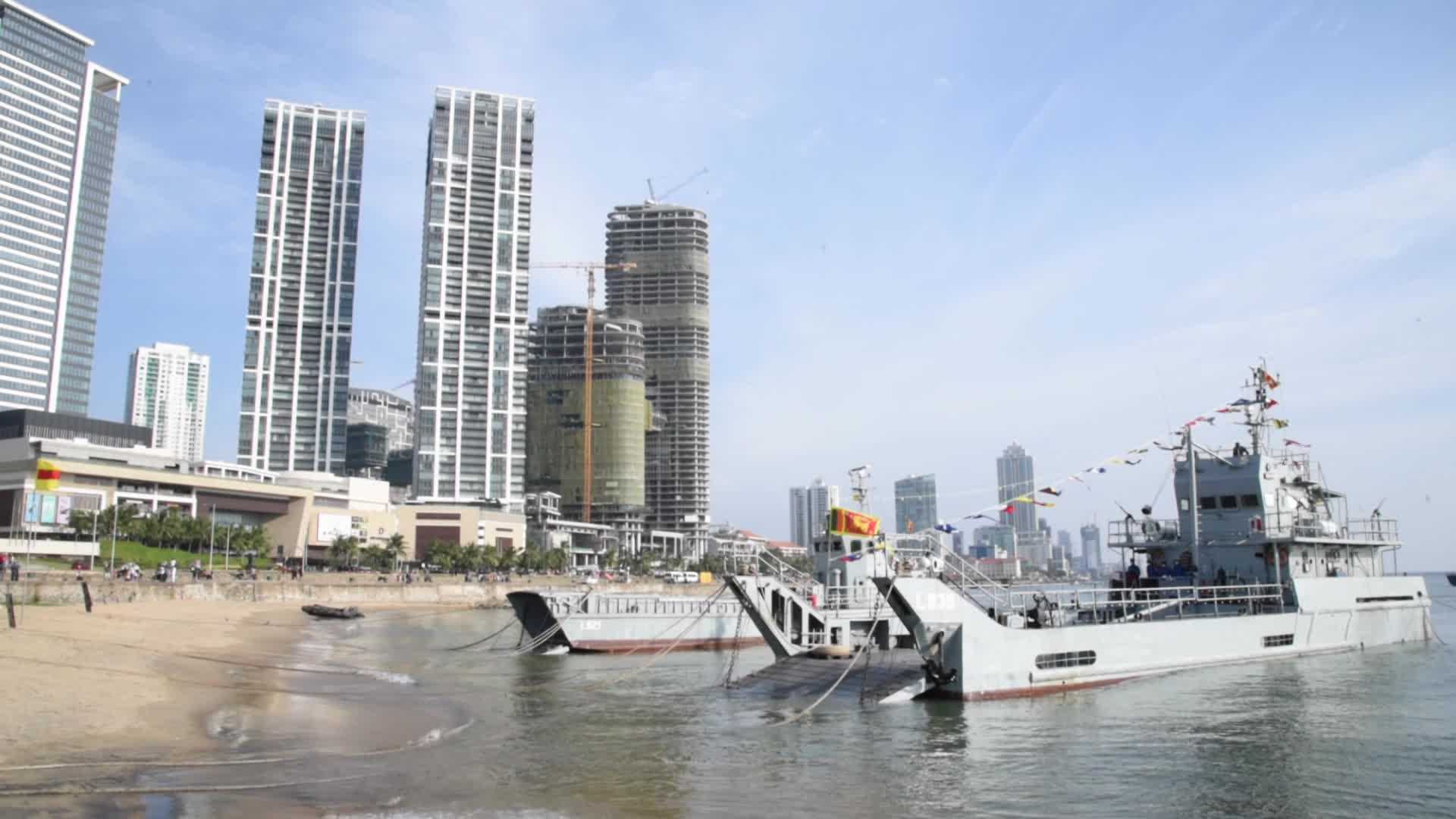 Sri Lankan Navy Marines during the 73rd Independence Day