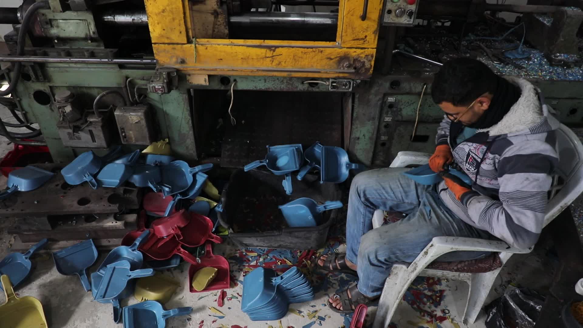 Recycling Plastic Factory In Gaza