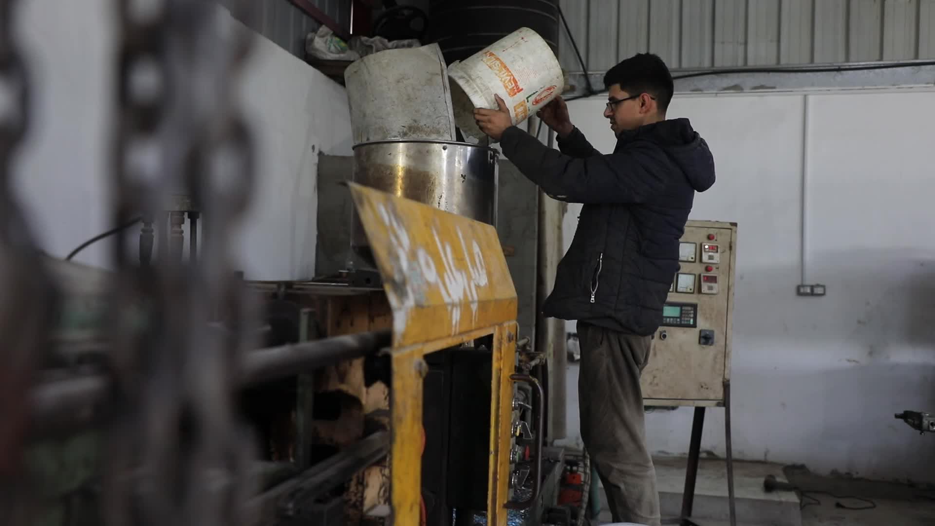 Recycling Plastic Factory In Gaza