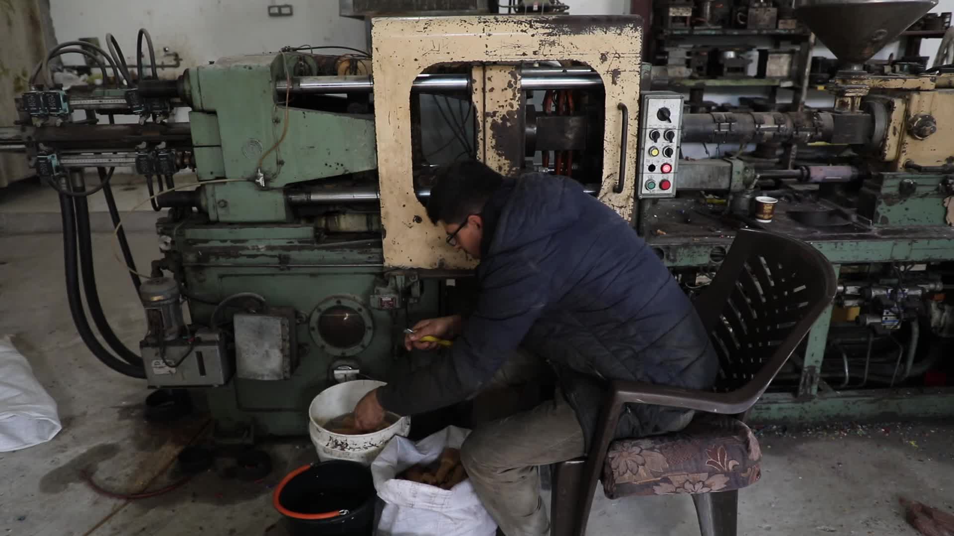 Recycling Plastic Factory In Gaza