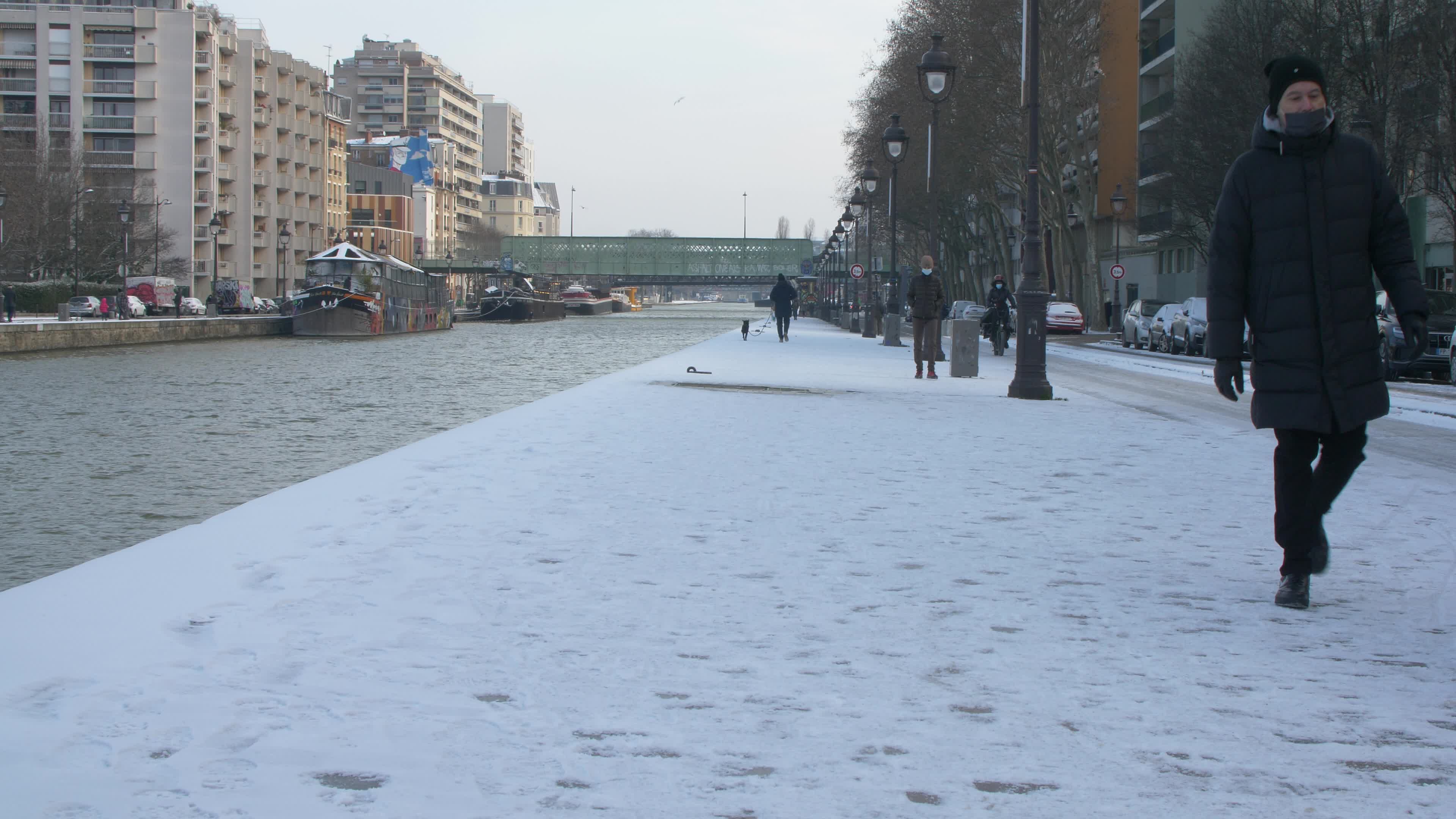 Paris and Ile-de-France under the snow