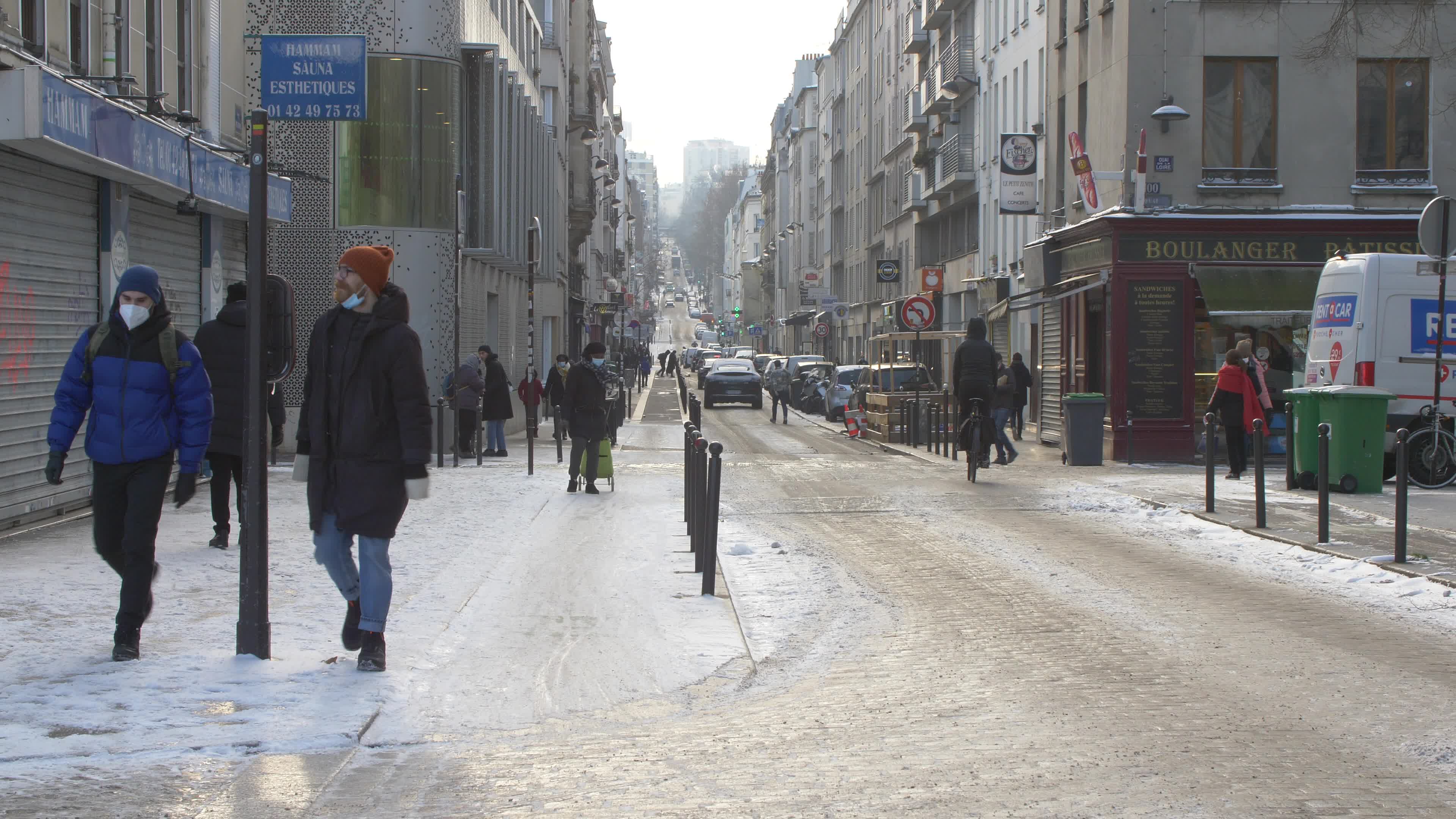 Paris and Ile-de-France under the snow
