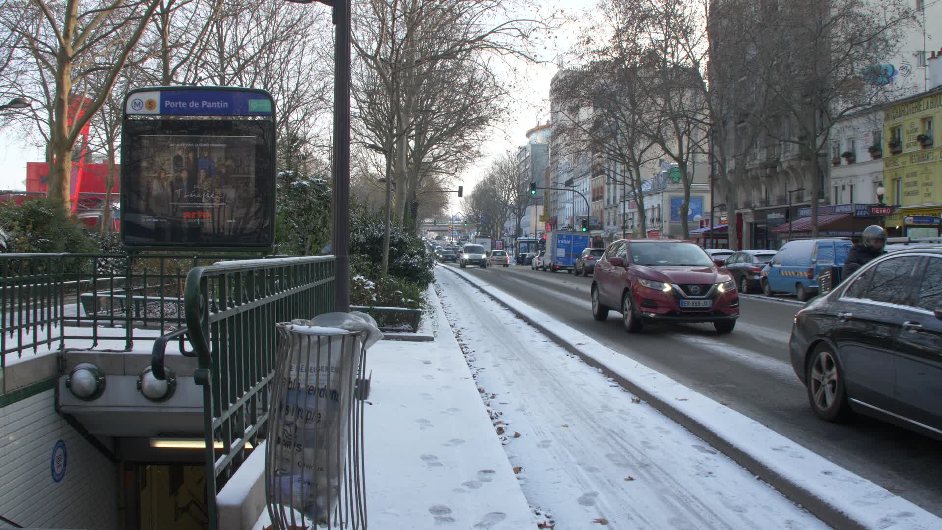 Paris and Ile-de-France under the snow