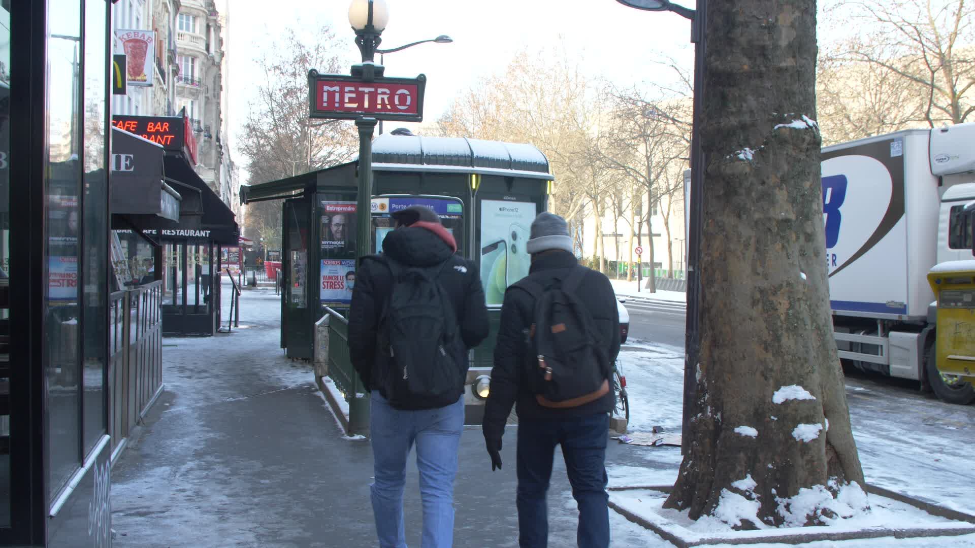 Paris and Ile-de-France under the snow