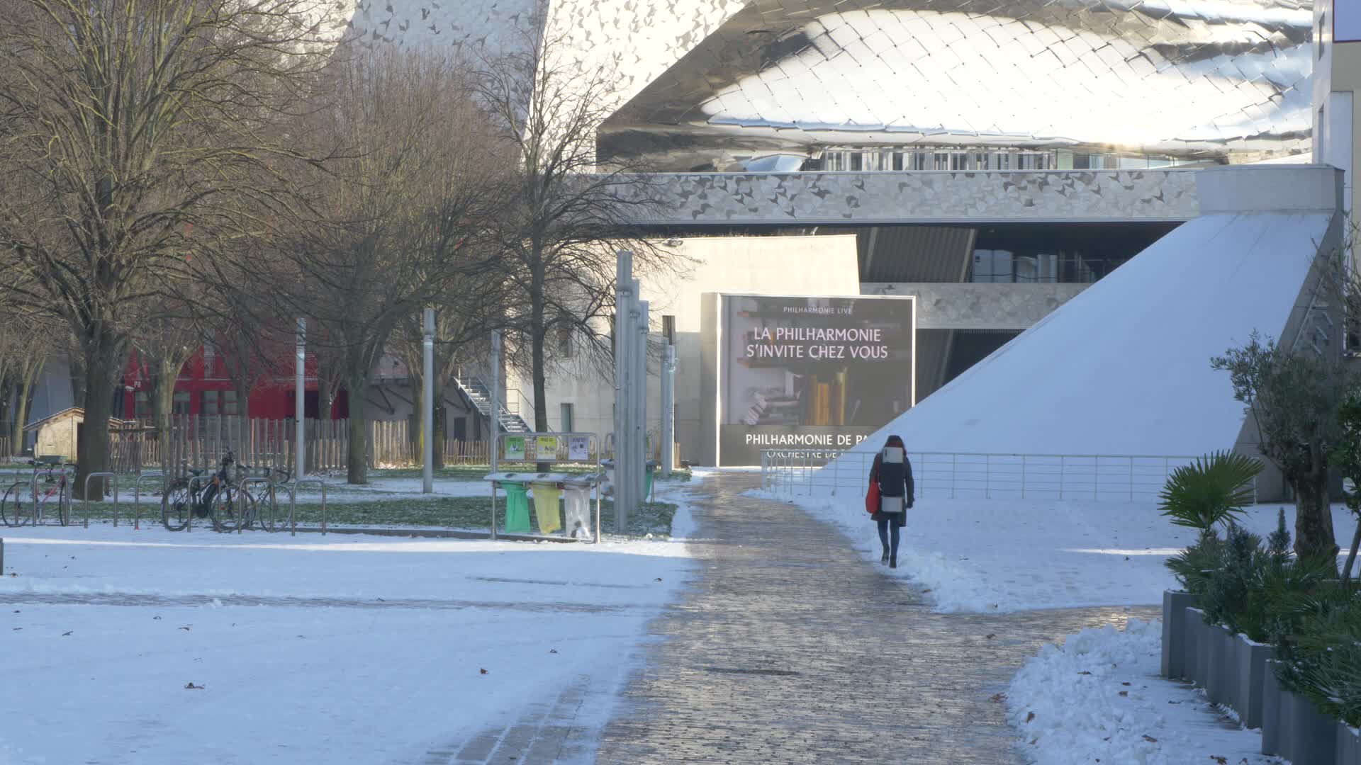 Paris and Ile-de-France under the snow