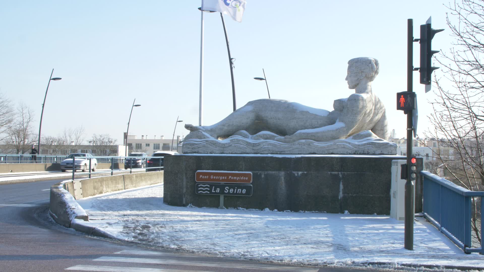 Paris and Ile-de-France under the snow