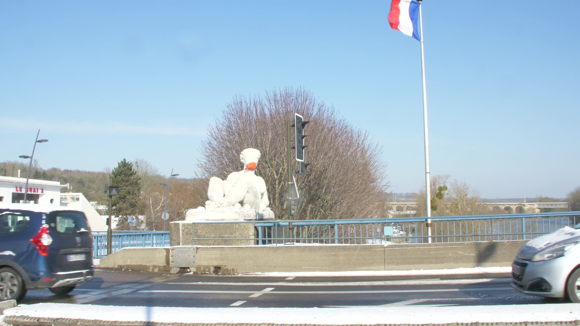 Paris and Ile-de-France under the snow