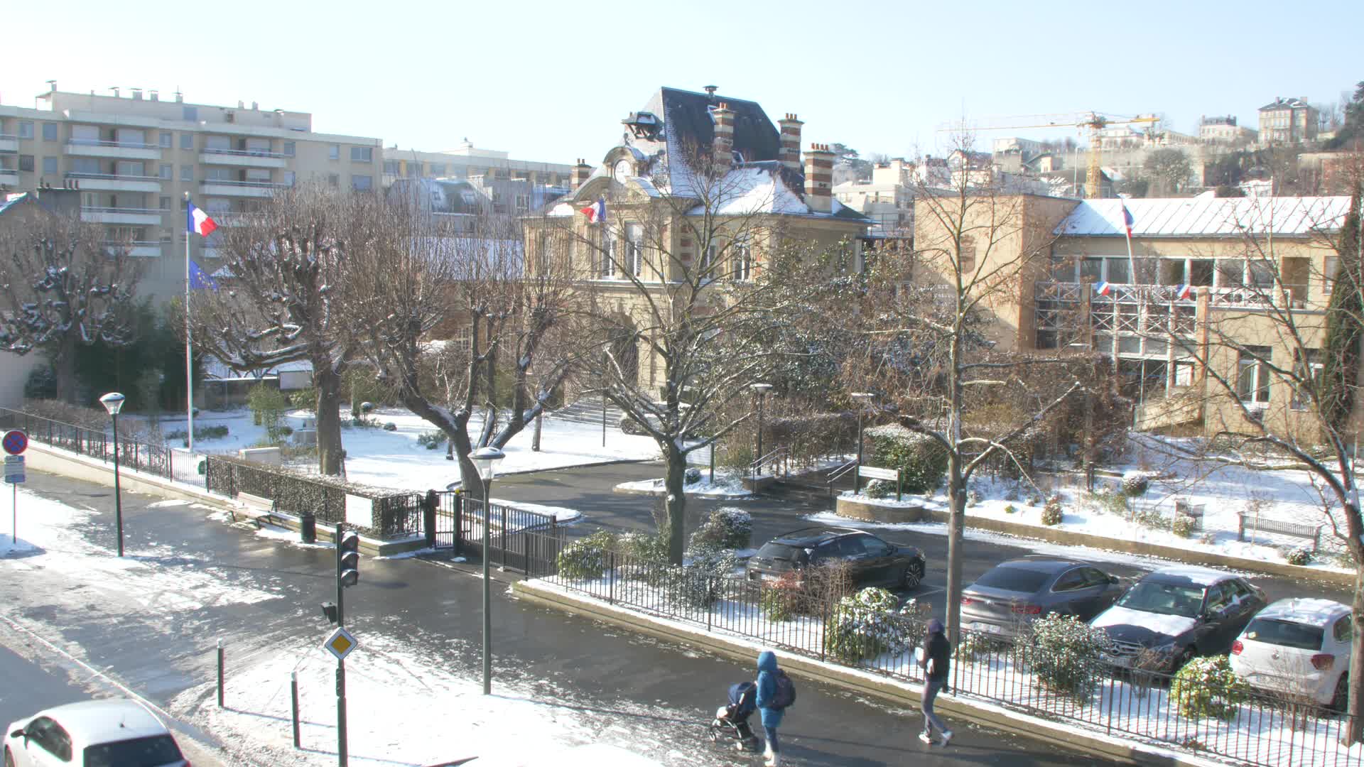 Paris and Ile-de-France under the snow