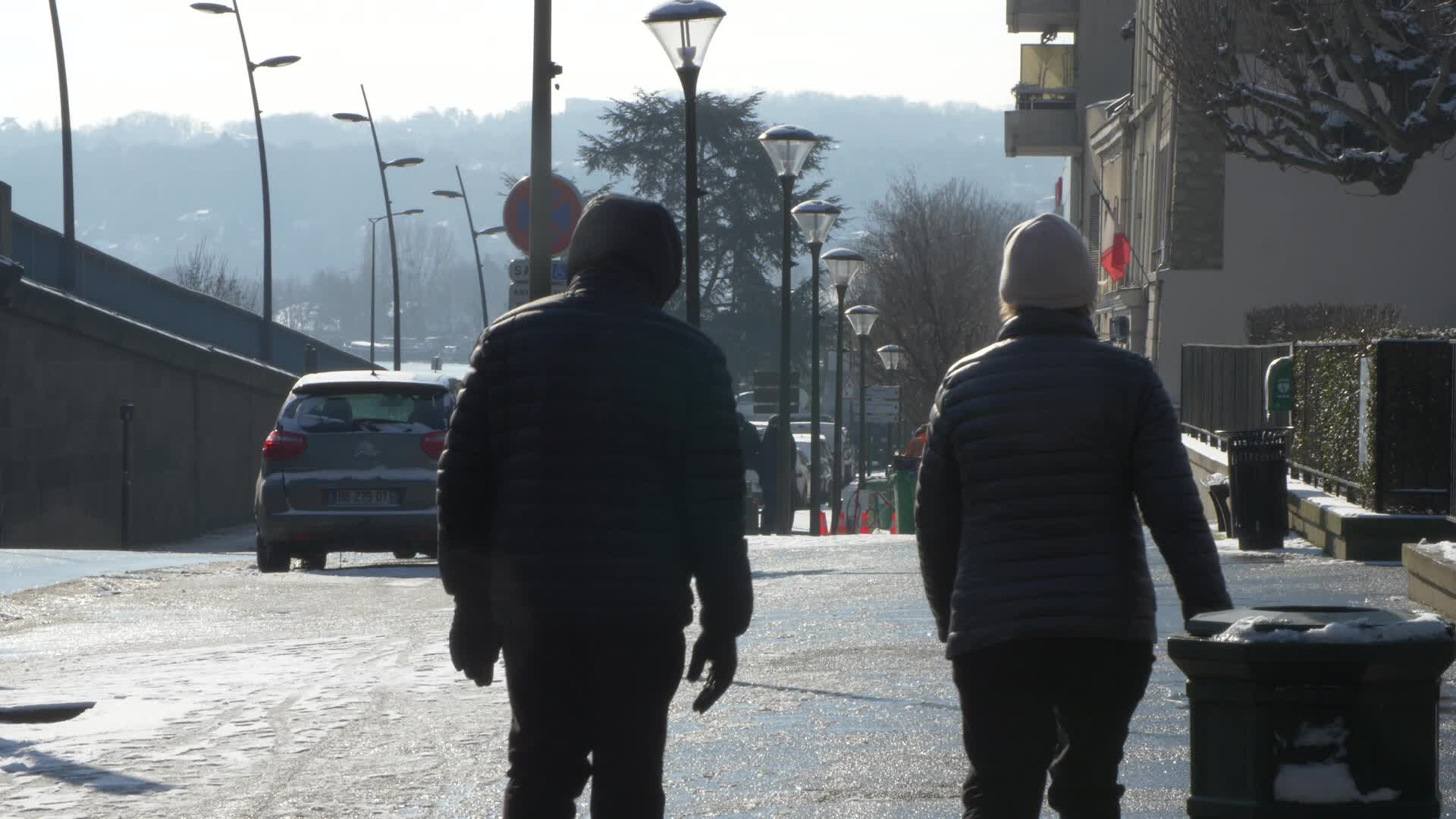 Paris and Ile-de-France under the snow