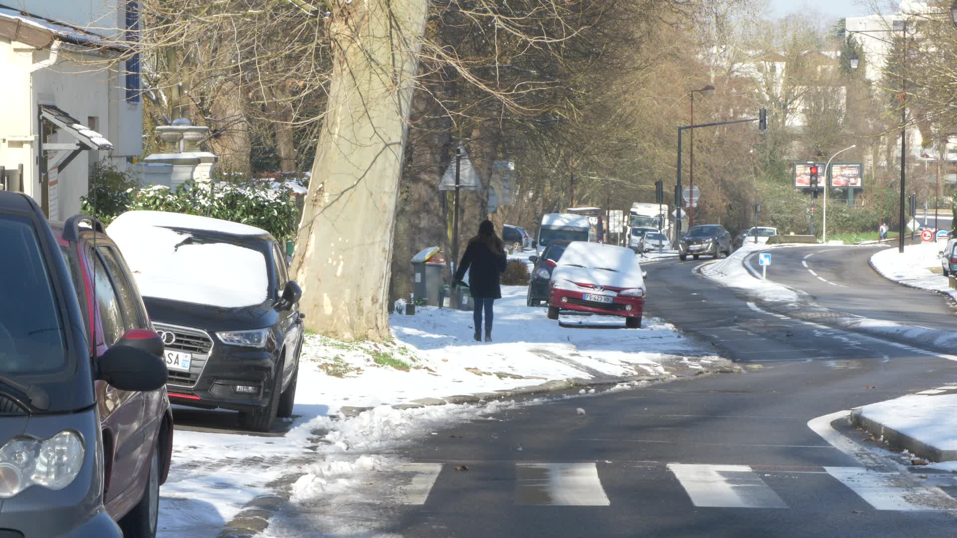 Paris and Ile-de-France under the snow