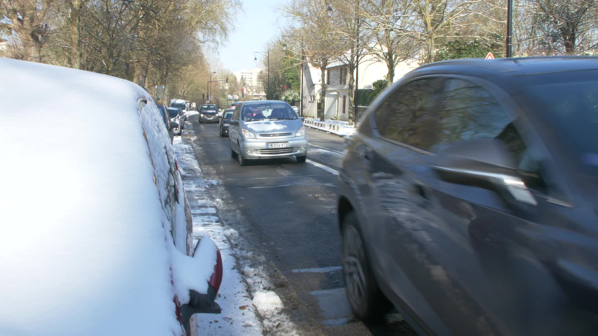 Paris and Ile-de-France under the snow