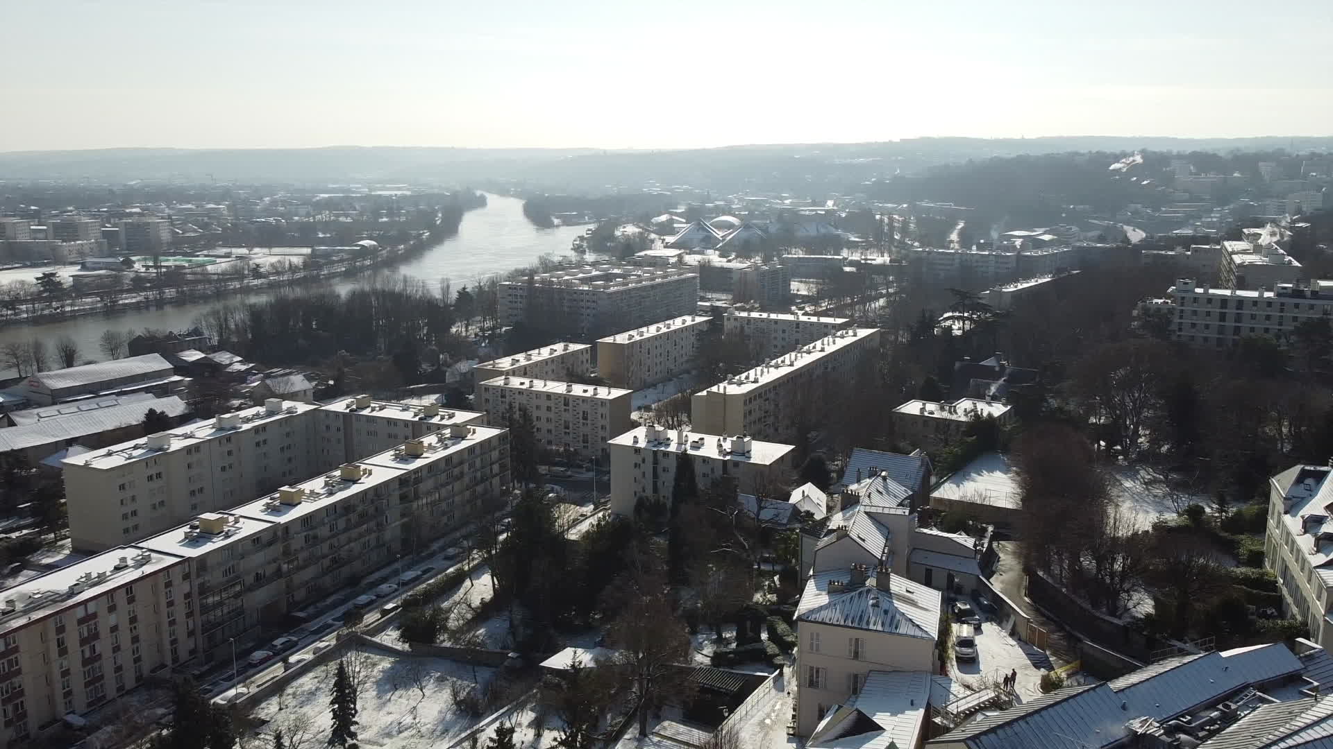 Paris and Ile-de-France under the snow