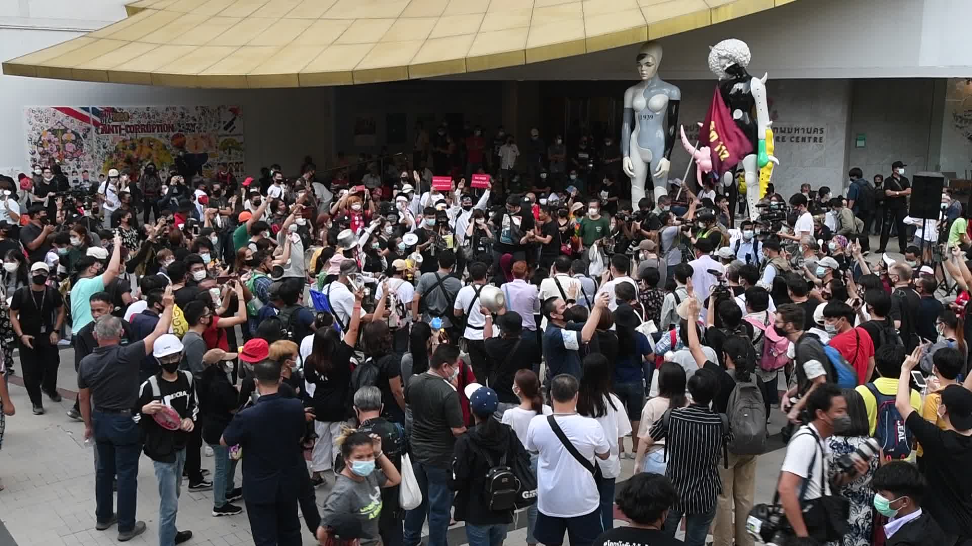 Pro-democracy protesters protest In Bangkok