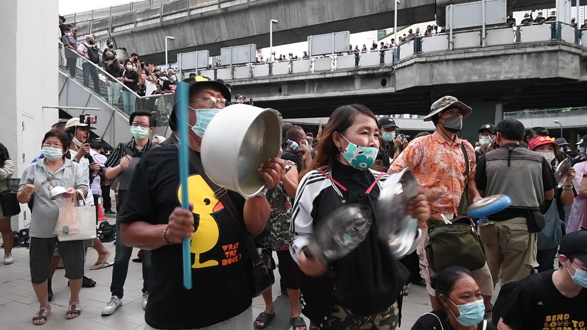 Pro-democracy protesters protest In Bangkok