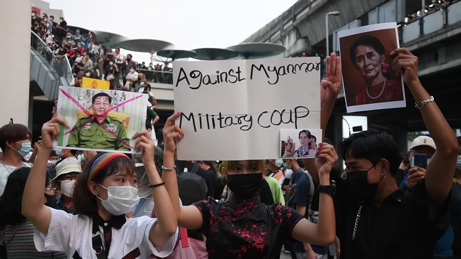 Pro-democracy protesters protest In Bangkok