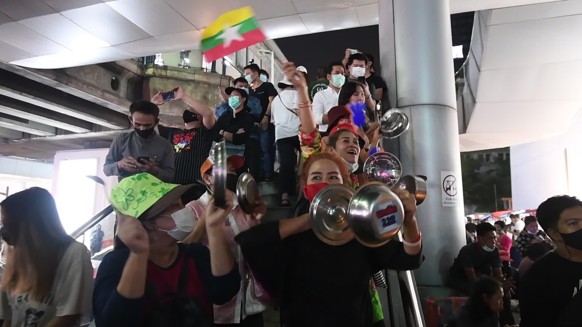 Pro-democracy protesters protest In Bangkok