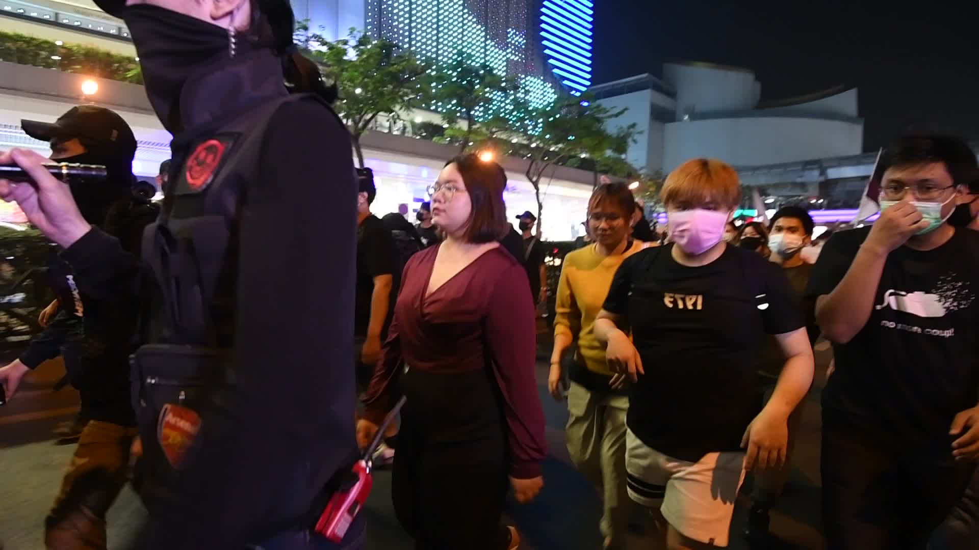 Pro-democracy protesters protest In Bangkok