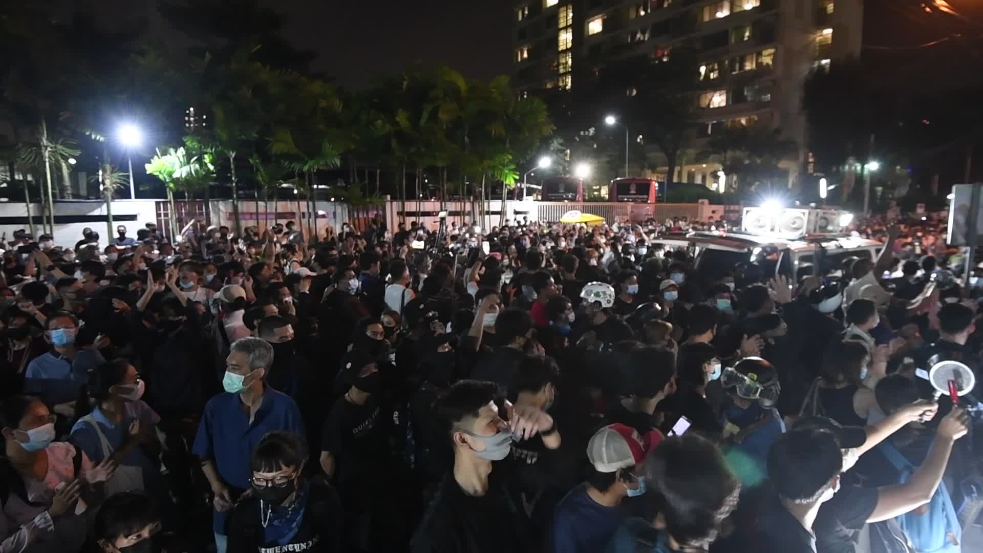 Pro-democracy protesters protest In Bangkok