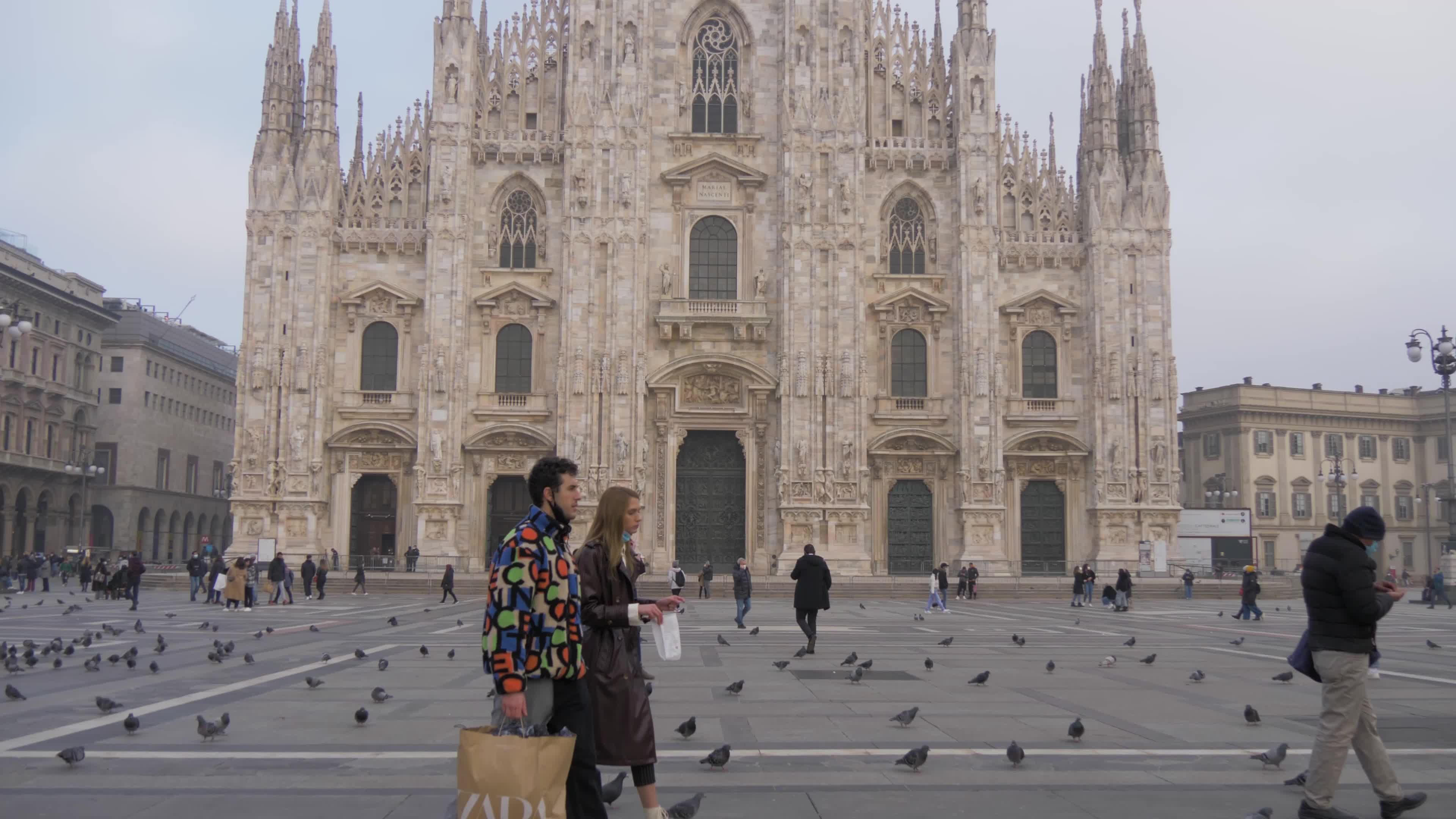 Daily life in Milan amid Covid-19 pandemic