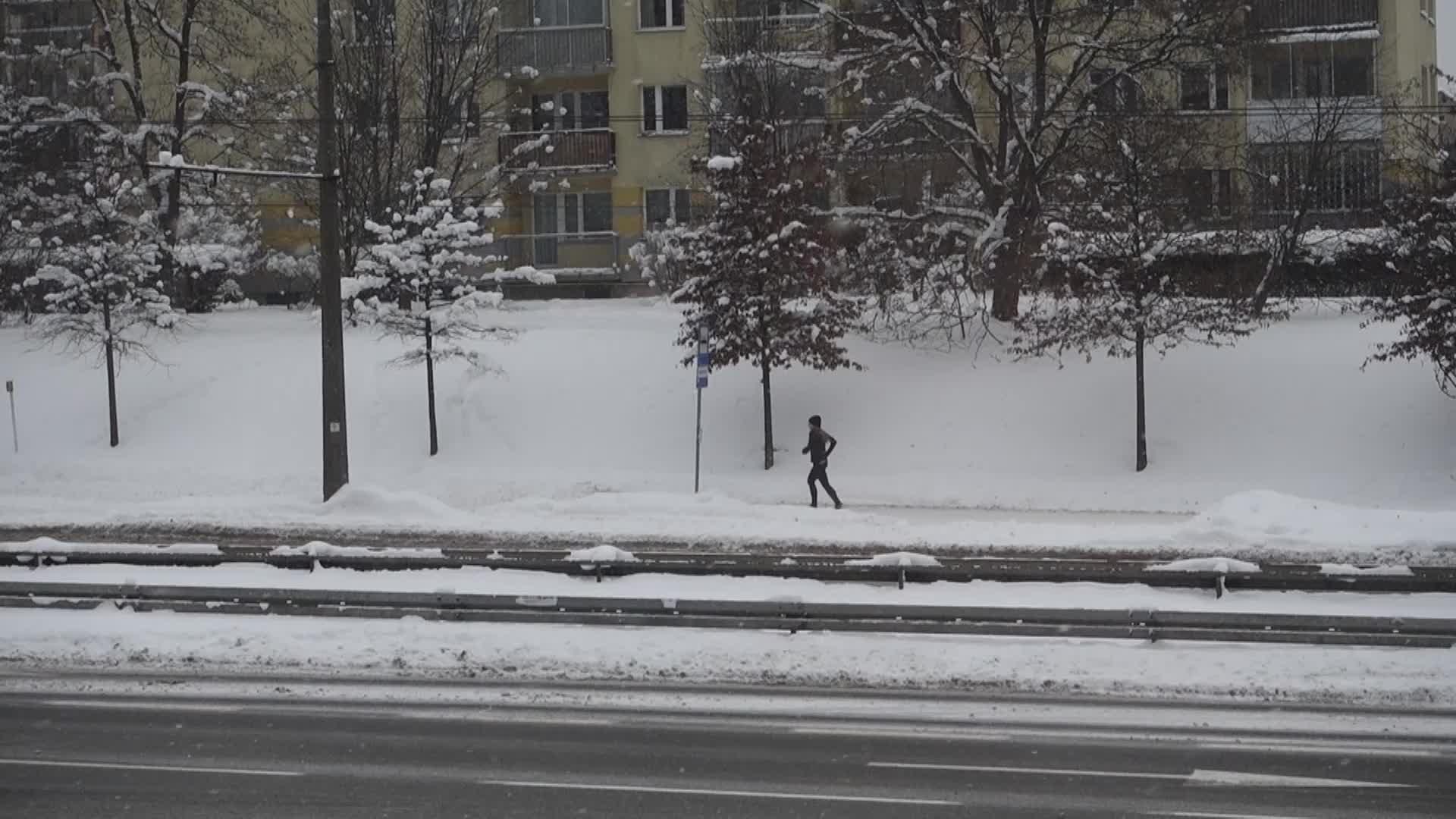 Winter attack in Gdynia, Poland