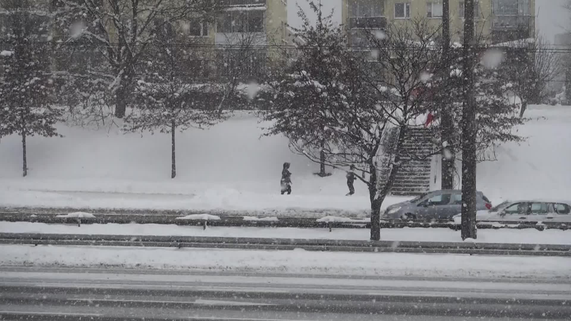 Winter attack in Gdynia, Poland