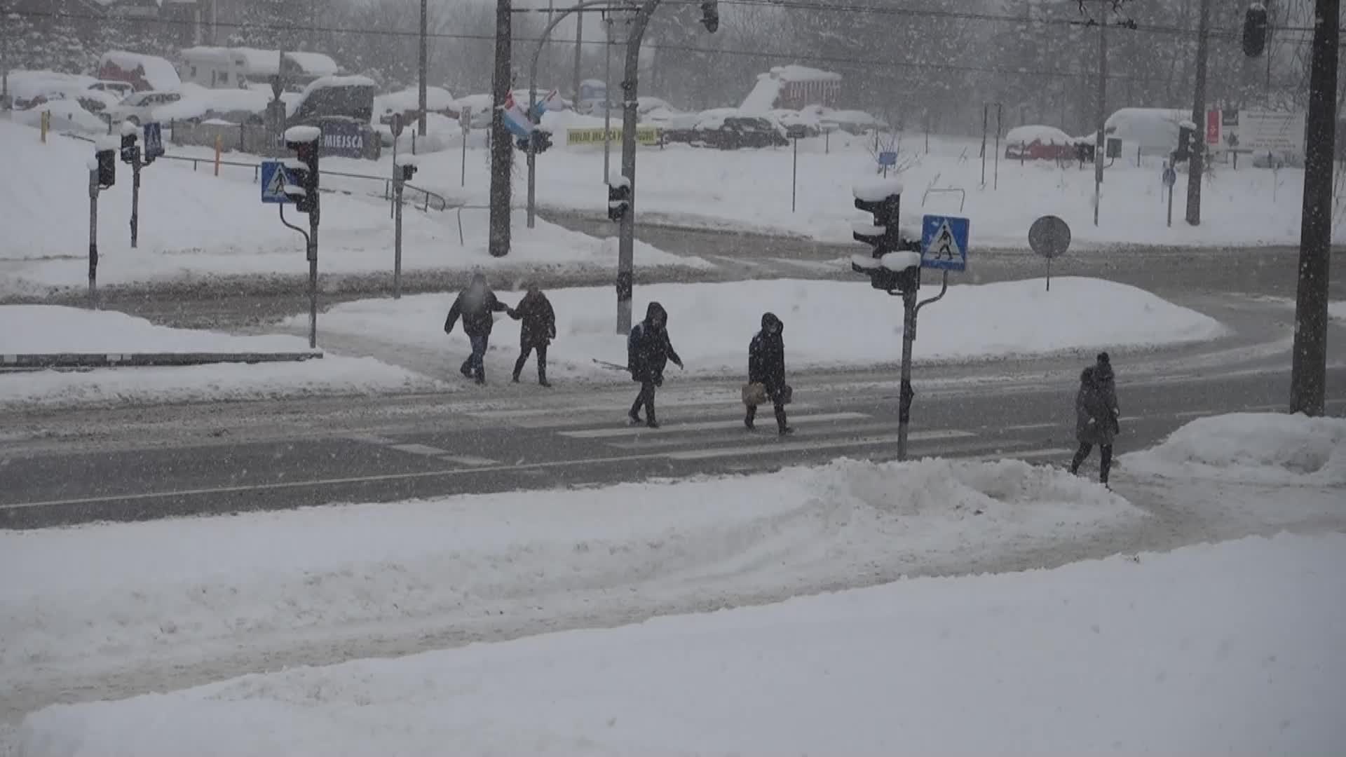 Winter attack in Gdynia, Poland