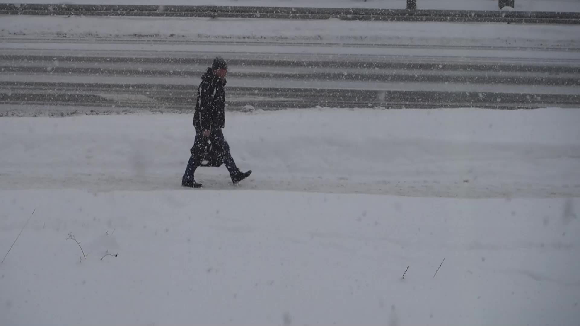 Winter attack in Gdynia, Poland