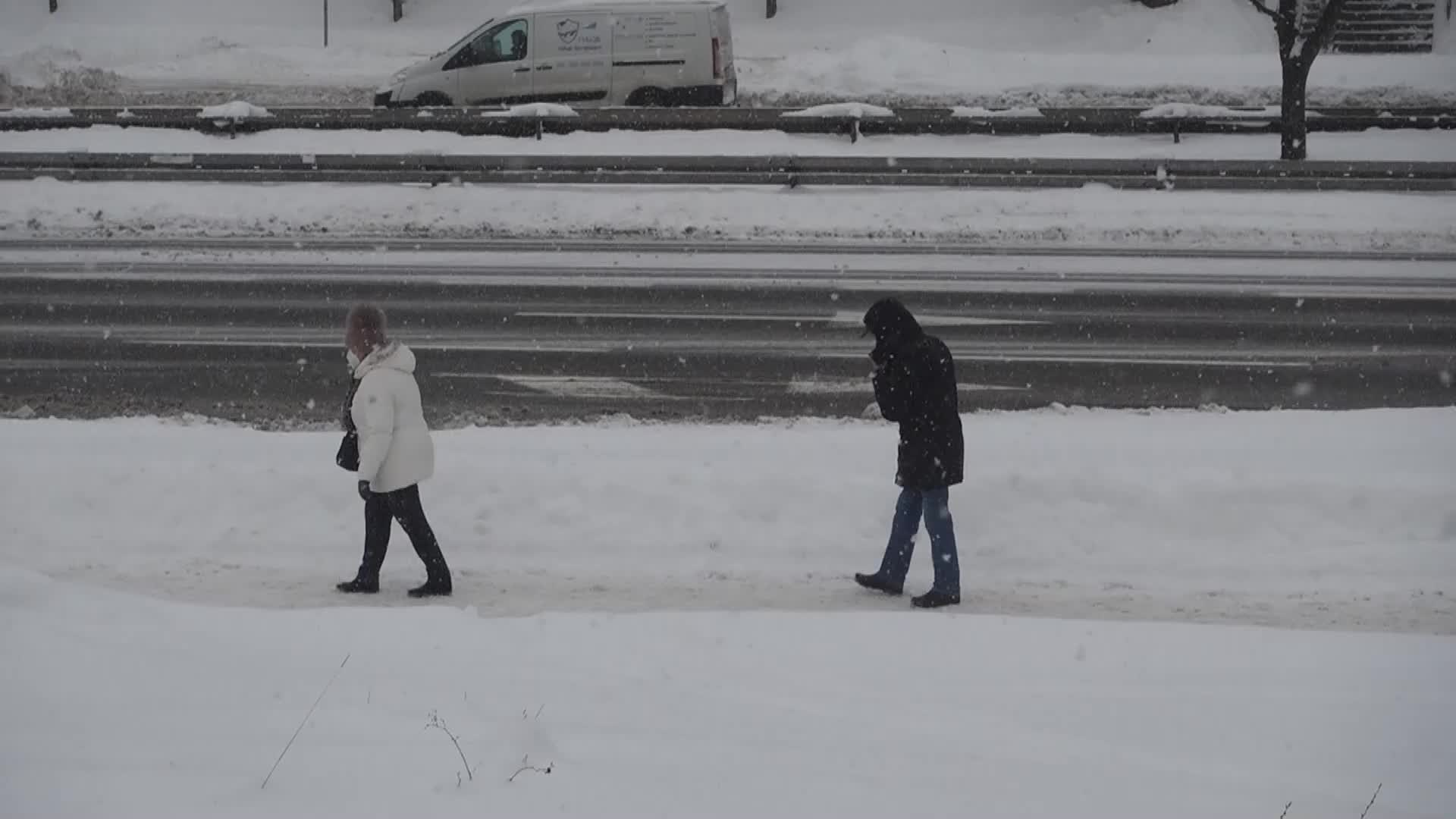 Winter attack in Gdynia, Poland