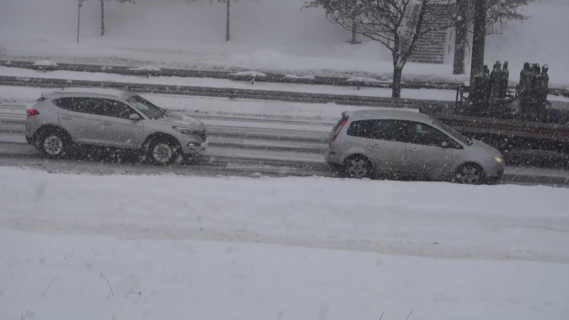 Winter attack in Gdynia, Poland