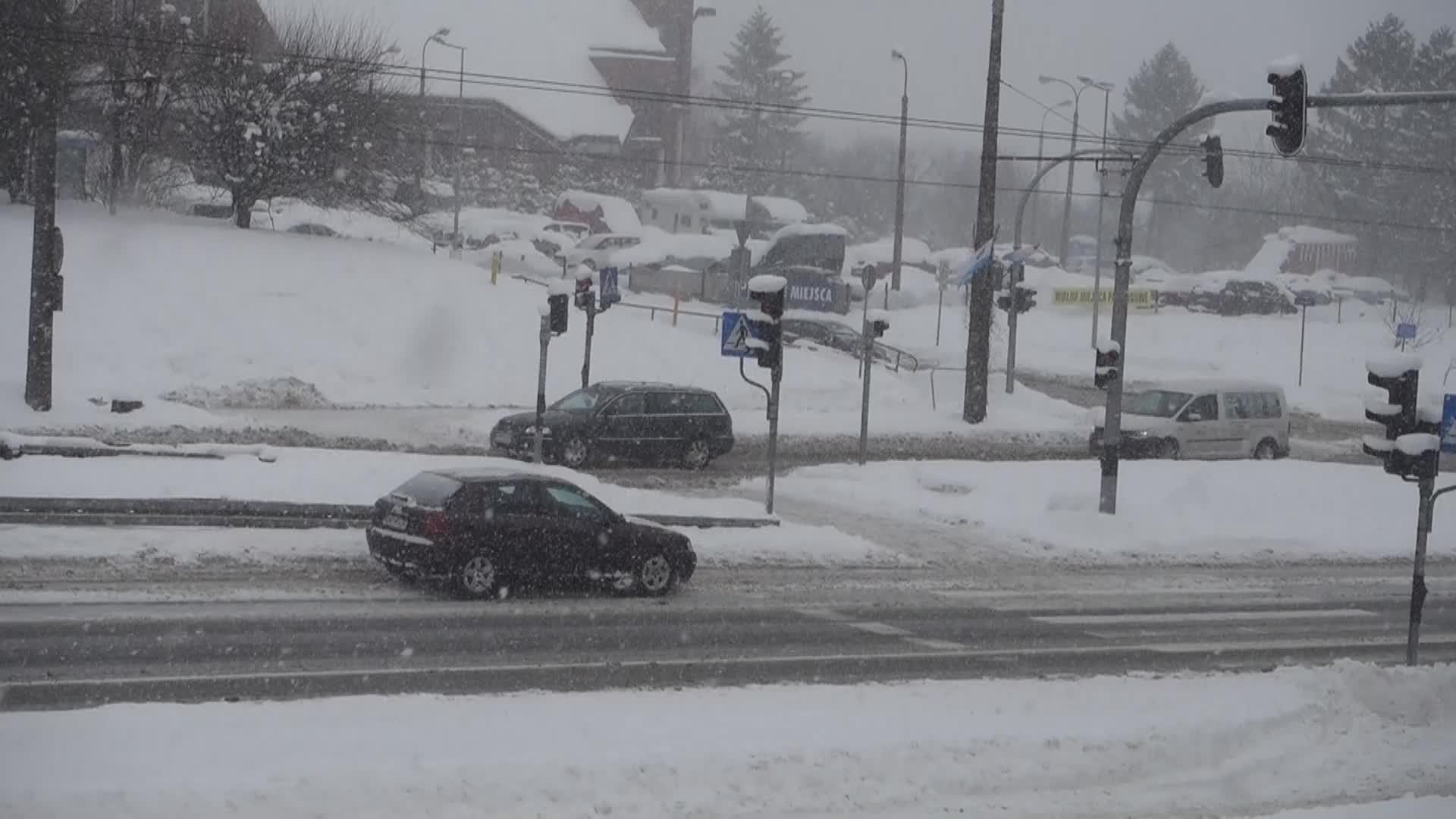 Winter attack in Gdynia, Poland