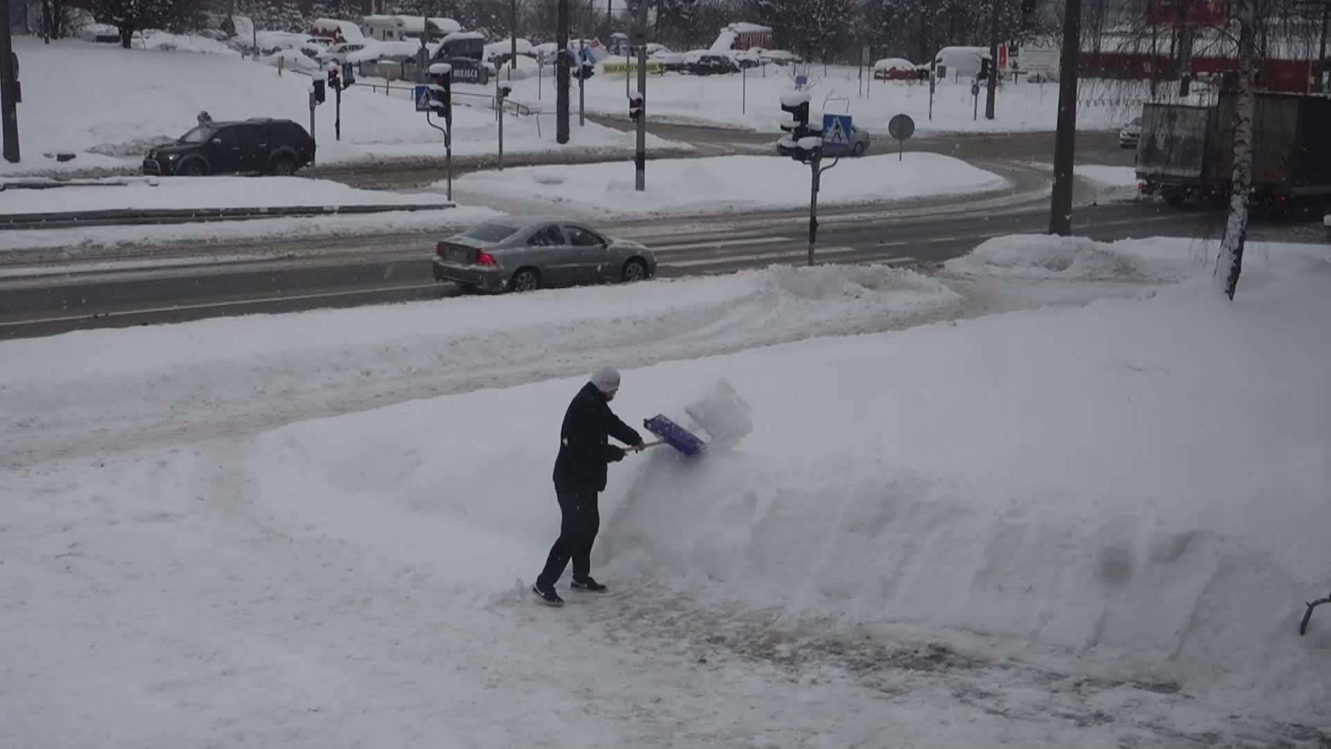 Winter attack in Gdynia, Poland