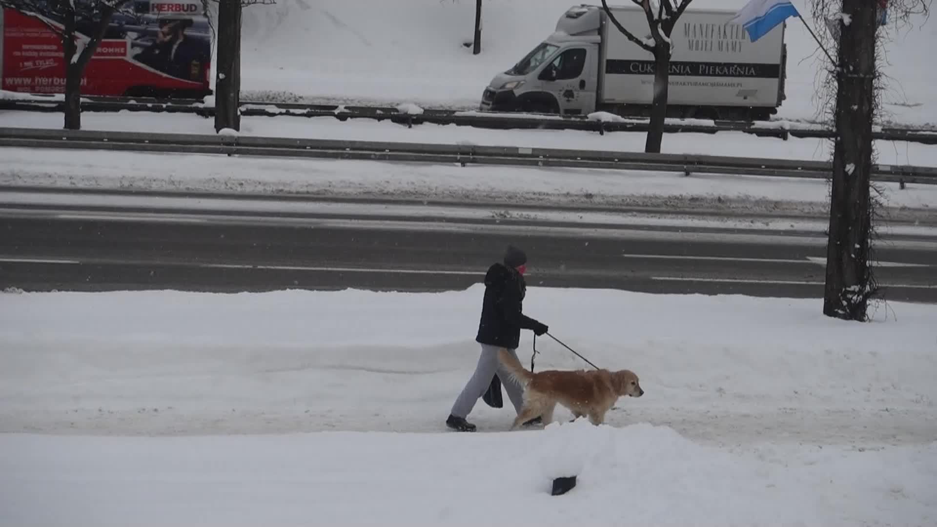 Winter attack in Gdynia, Poland