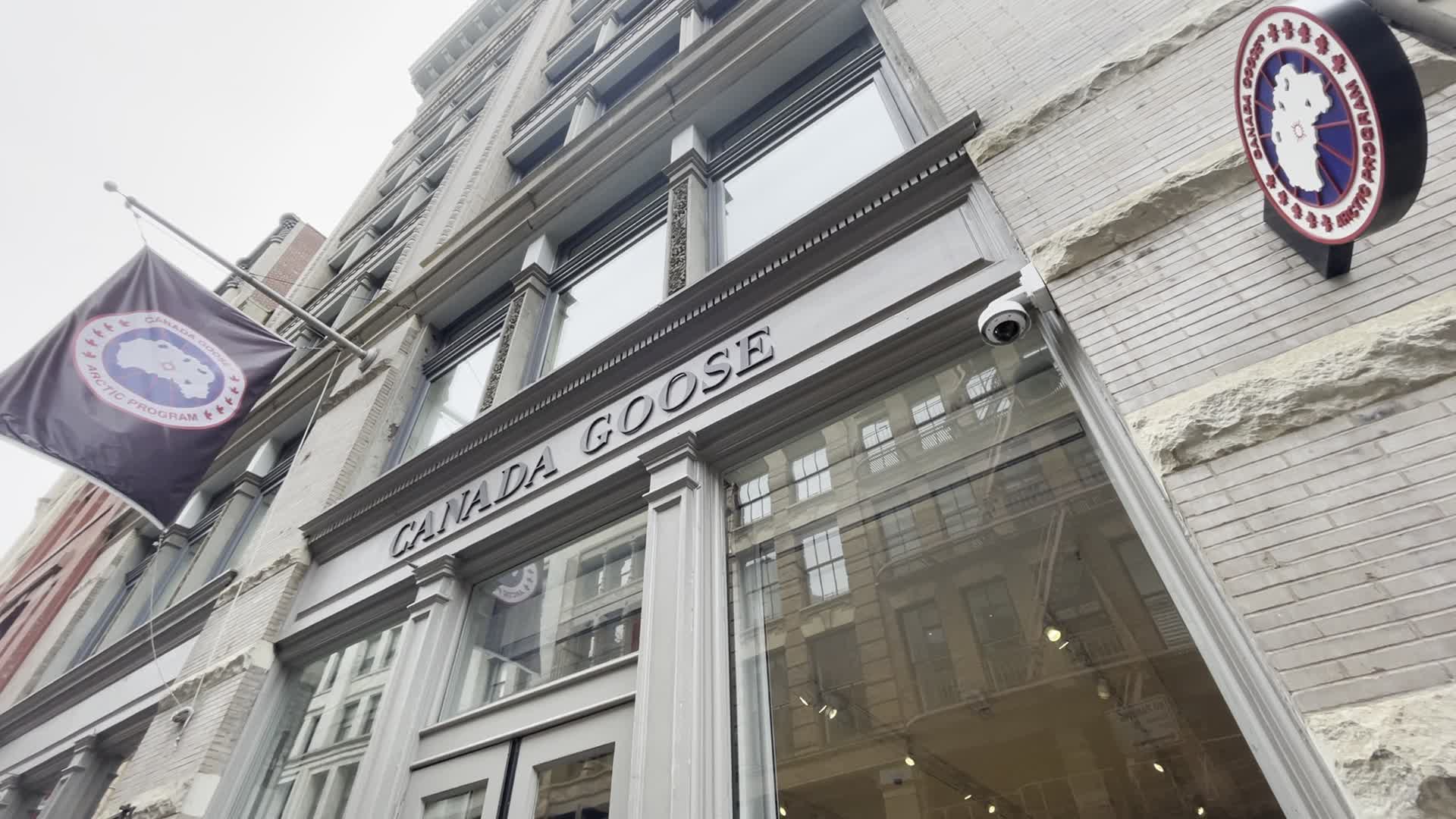 Canada Goose animal rights protest in New York City